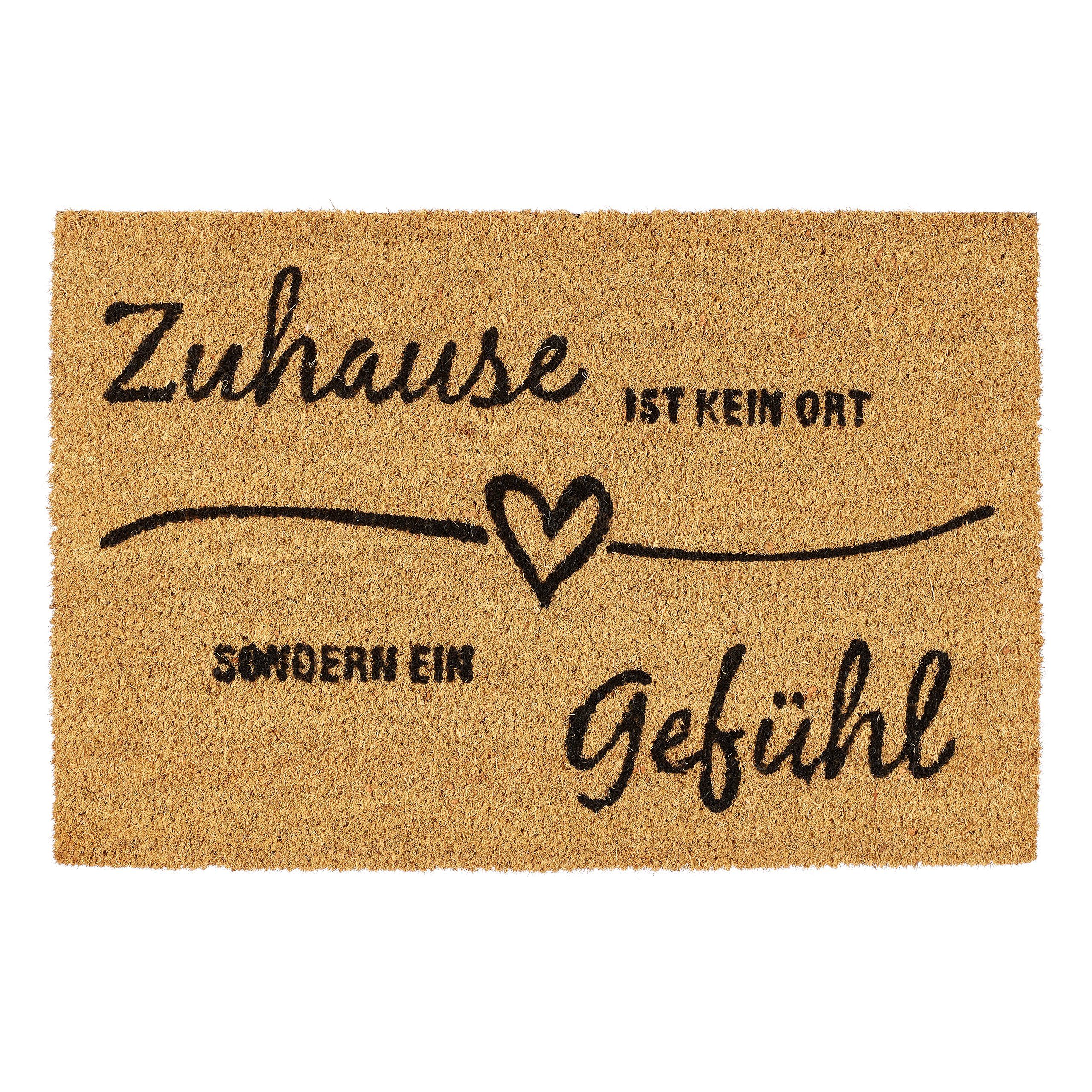relaxdays Fußmatte Kokos Zuhause, Höhe: 15 günstig online kaufen