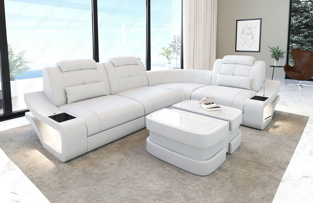 Sofa Dreams Ecksofa Leder Sofa Couch günstig online kaufen