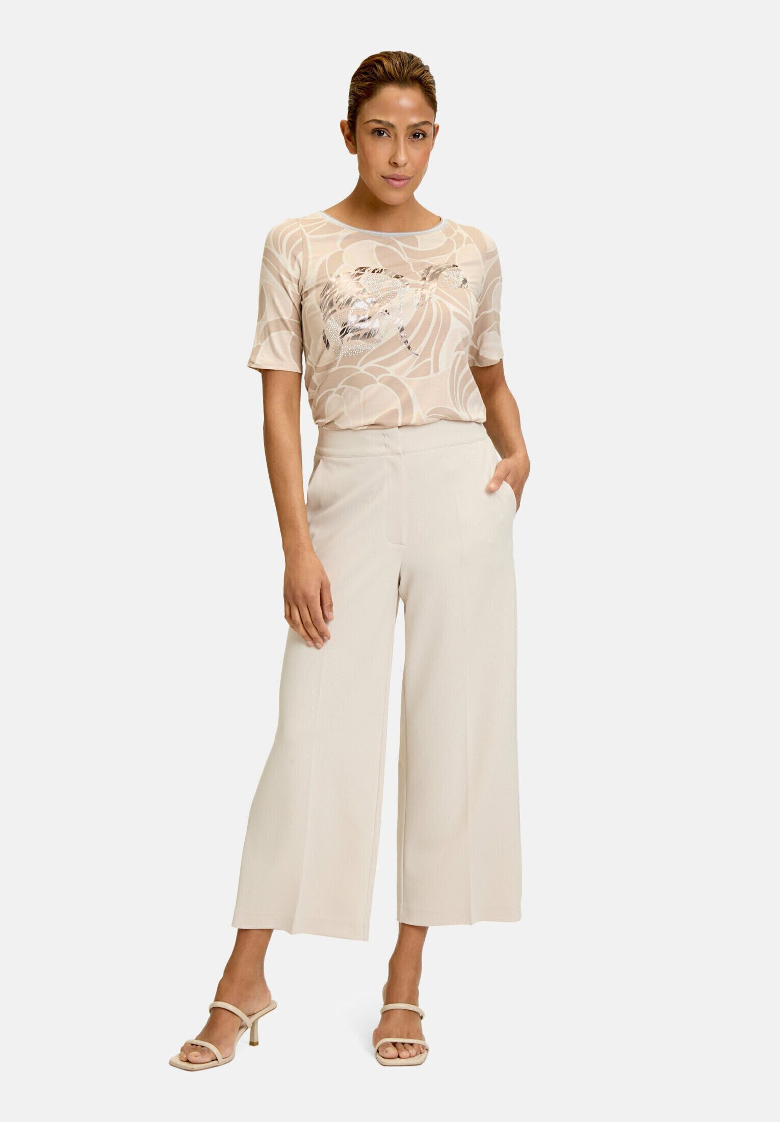 Betty Barclay Kurzarmshirt Damen mit Schmucksteinen (1-tlg) Glitzersteine