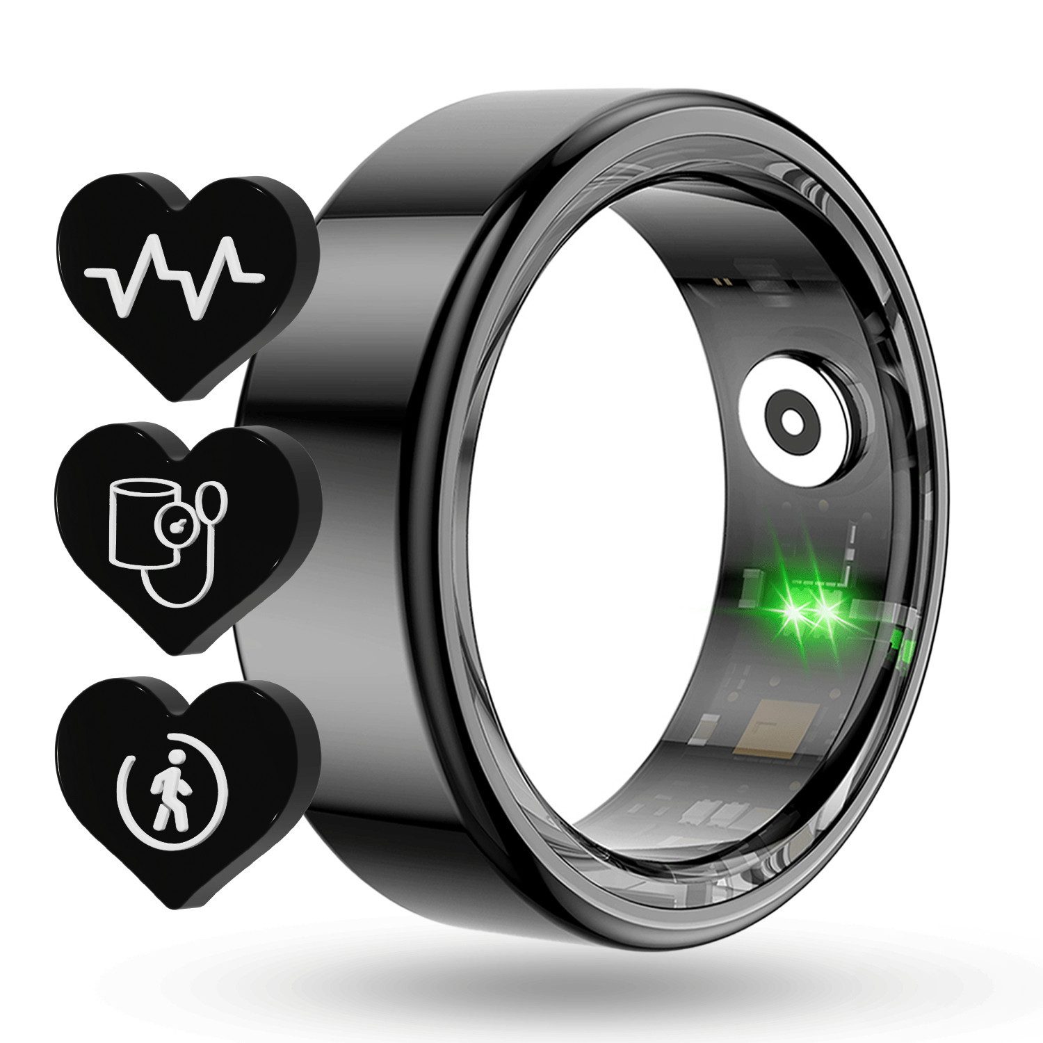 fontastic Smart Ring Fyri Smart Ring Fitness Tracker mit Herzfrequenz & Schlaftracking