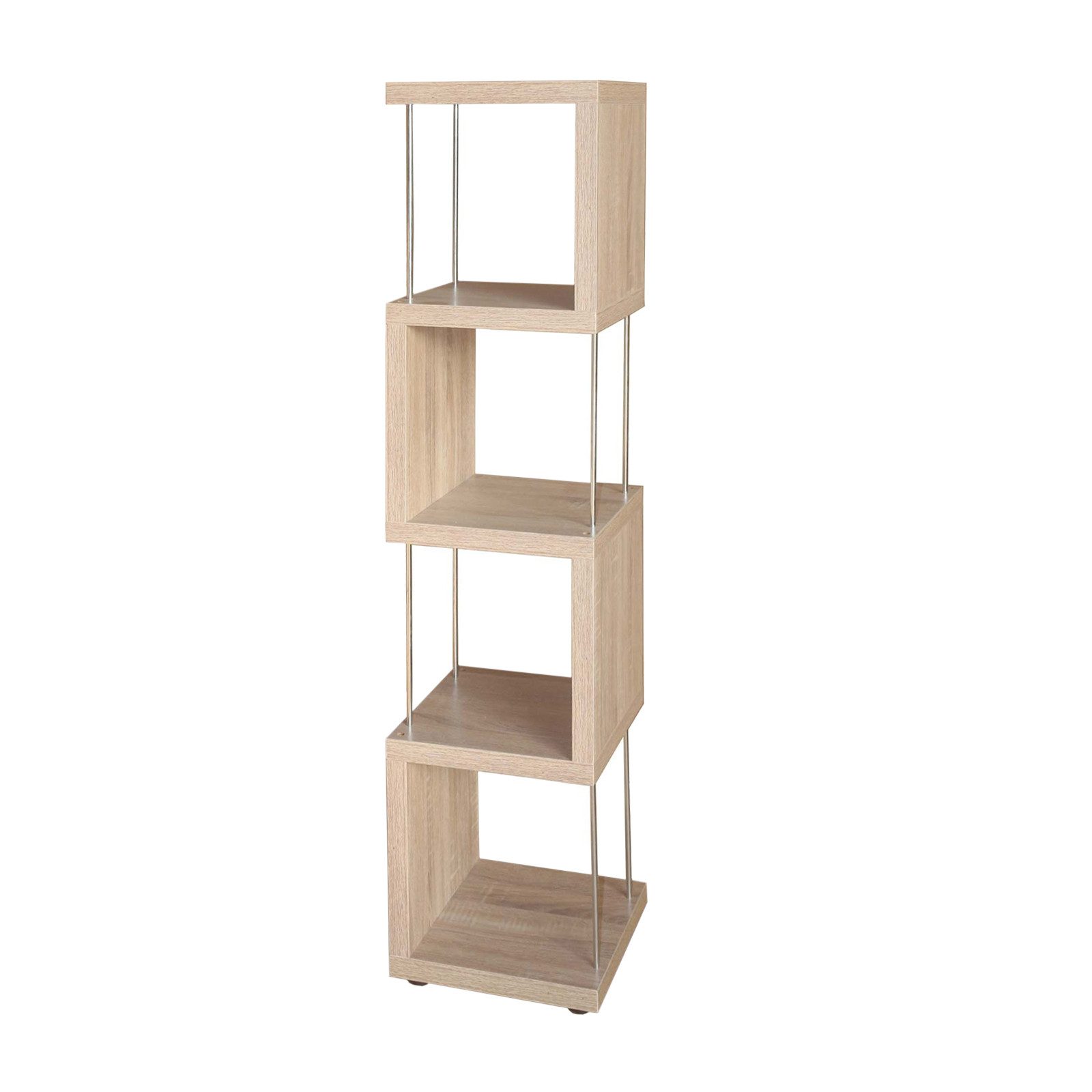 HTI-Living Regal Standregal 4 Fächer Thekla Sonoma, Stück 1-tlg., mit Metal günstig online kaufen