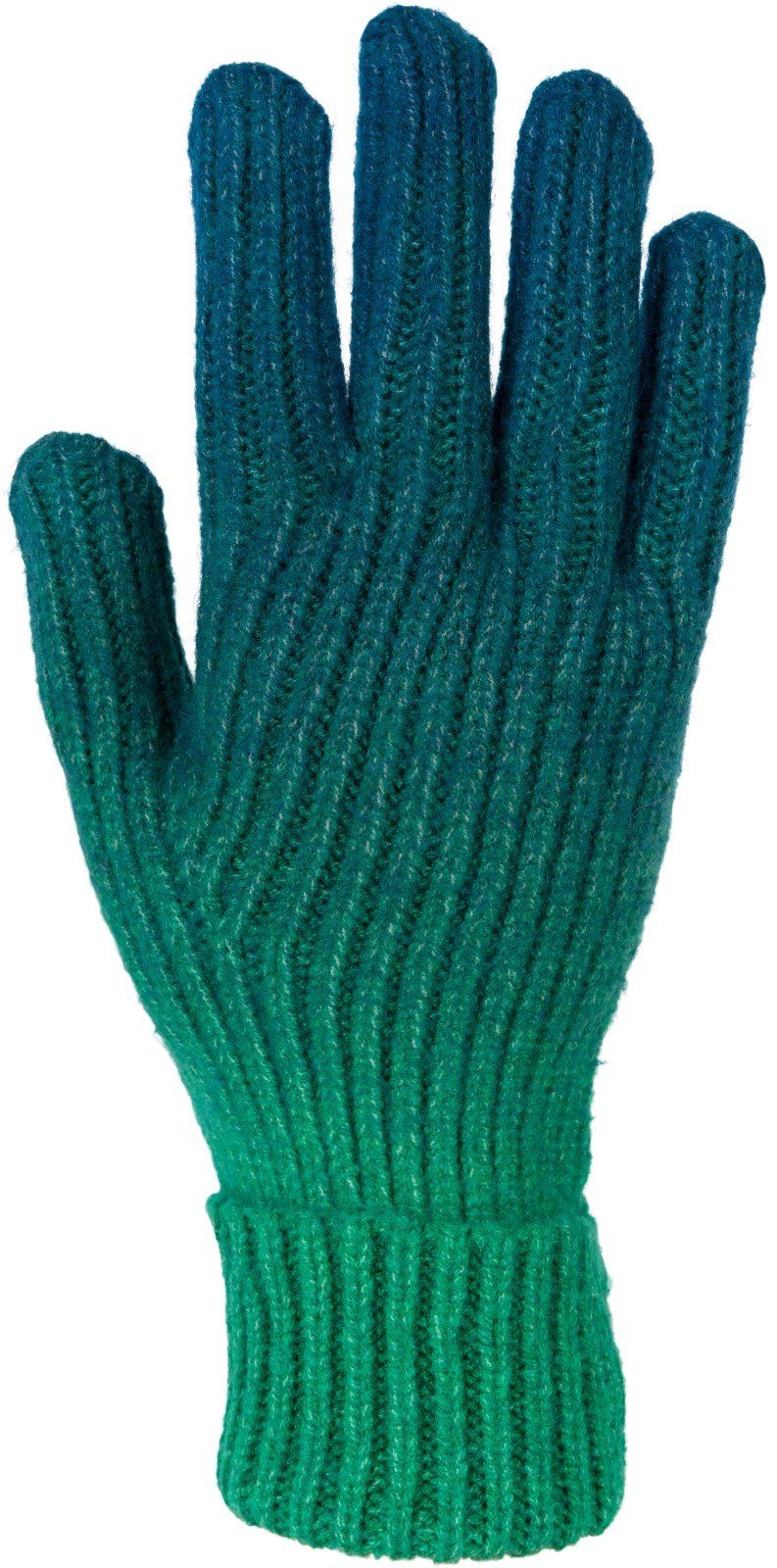 Petrol-Grün Strickhandschuhe Muster Farbverlauf Strickhandschuhe styleBREAKER