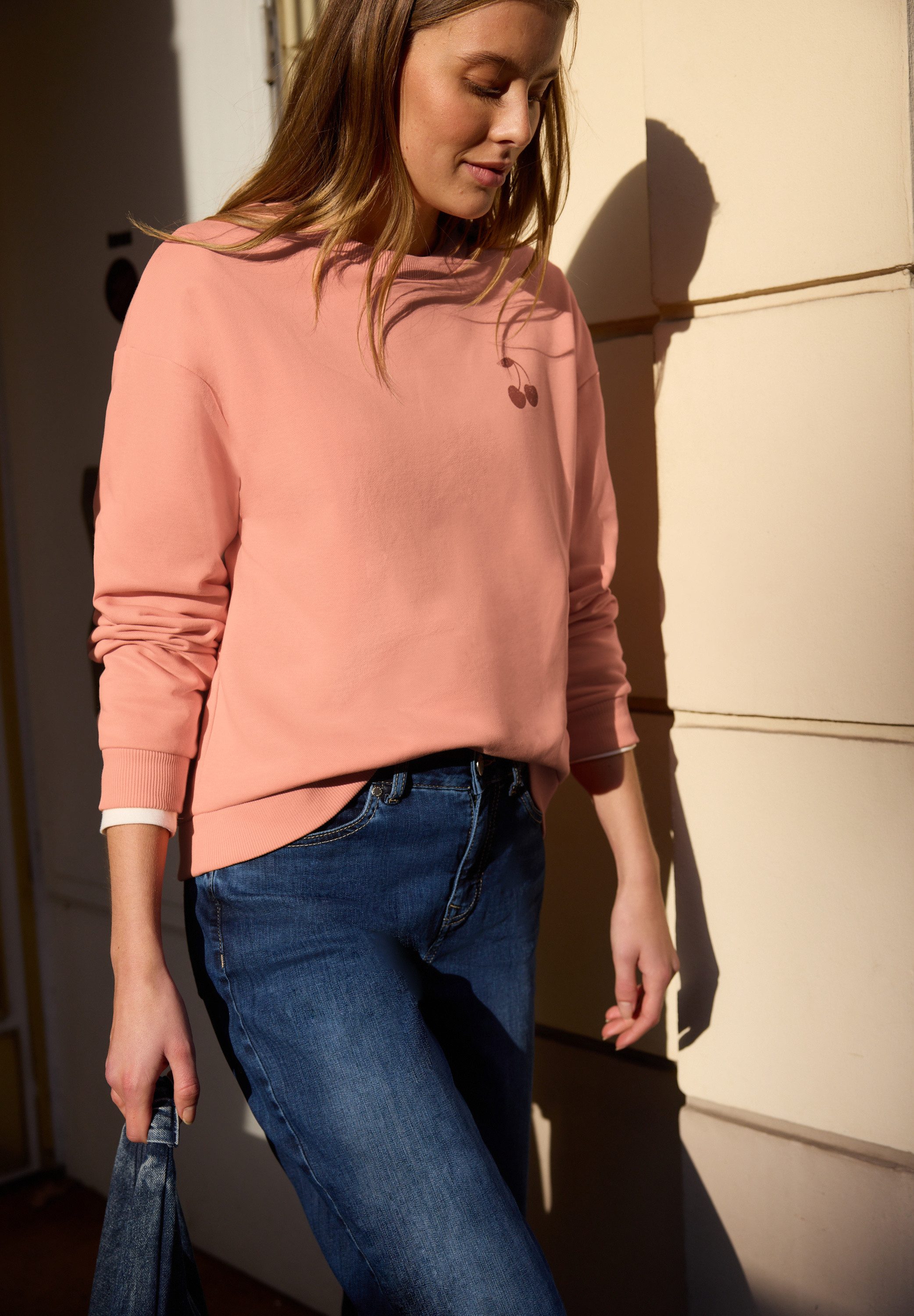 STREET ONE STUDIO Sweatshirt mit Wording und Print günstig online kaufen