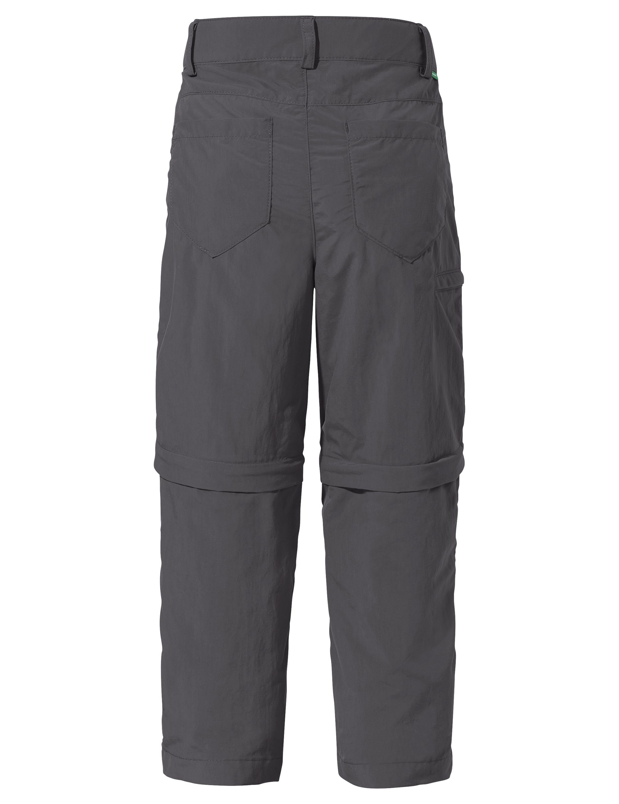 VAUDE Funktionshose Kids Detective Antimos ZO uni Pants Knopf (1-tlg) Grüner iron