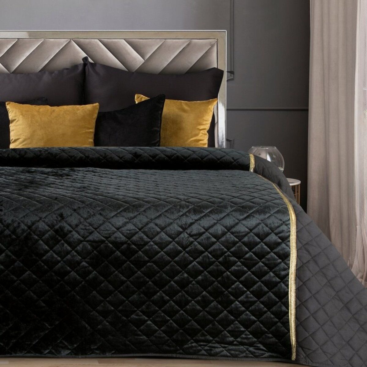 Eurofirany Bettüberwurf Flauschige Samt Tagesdecke 220x240cm, samtige Oberf günstig online kaufen