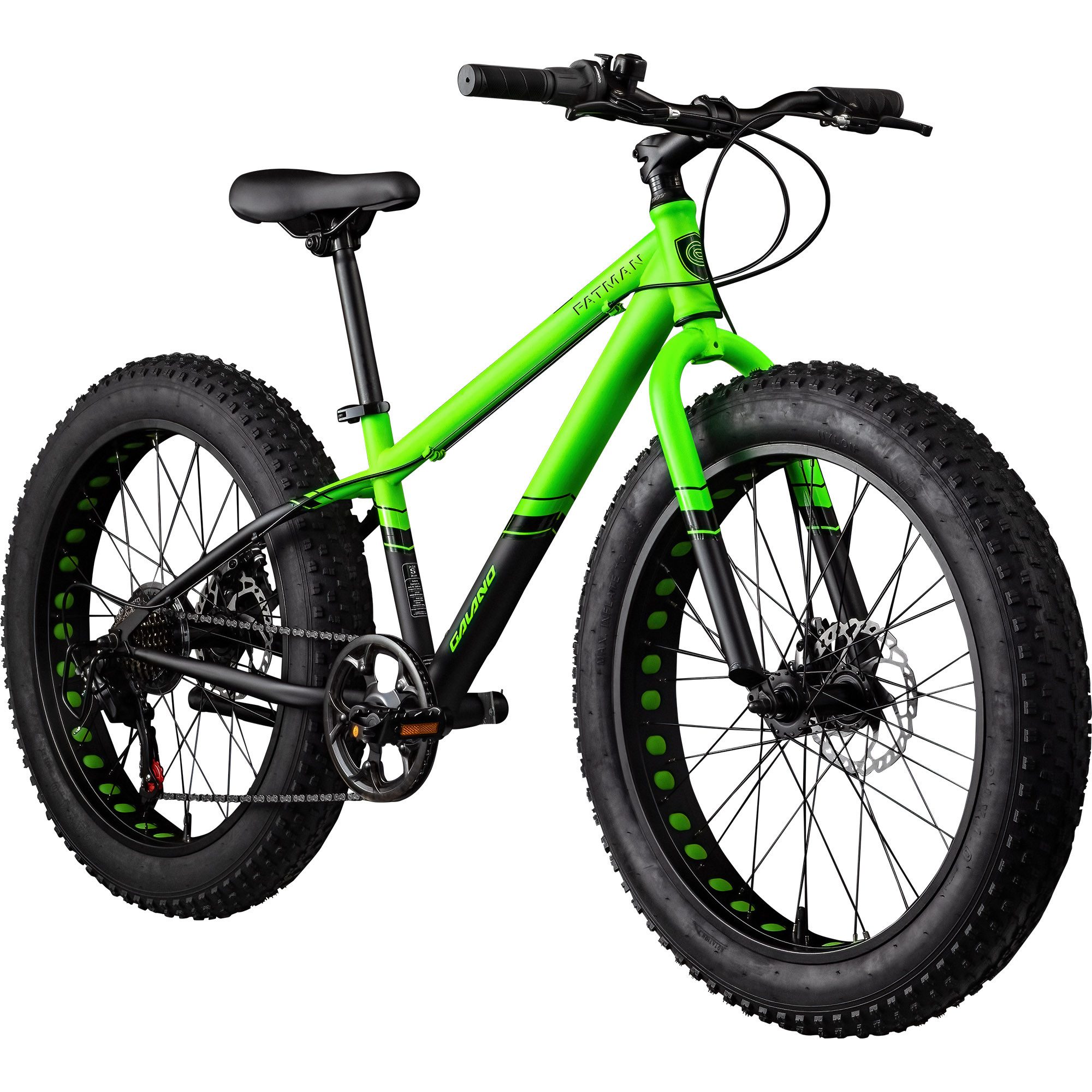 Galano Mountainbike Fatman 4.0, 7 Gang Shimano Tourney Schaltwerk, Kettenschaltung, Jugendfahrrad ab 8 Jahre Jungen Mädchen 130 - 145 cm Fatbike MTB