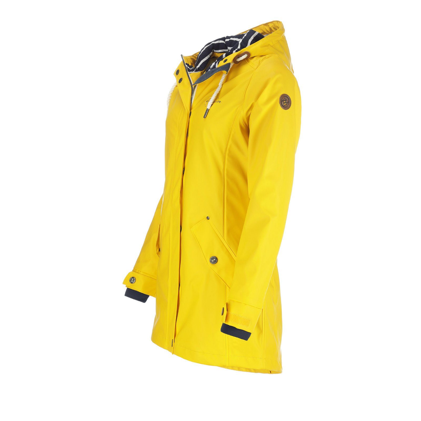 Dry Fashion Regenjacke Kiel Damen Regenmantel Kiel mit verstellbarer Kapuze - wind- & wasserdicht