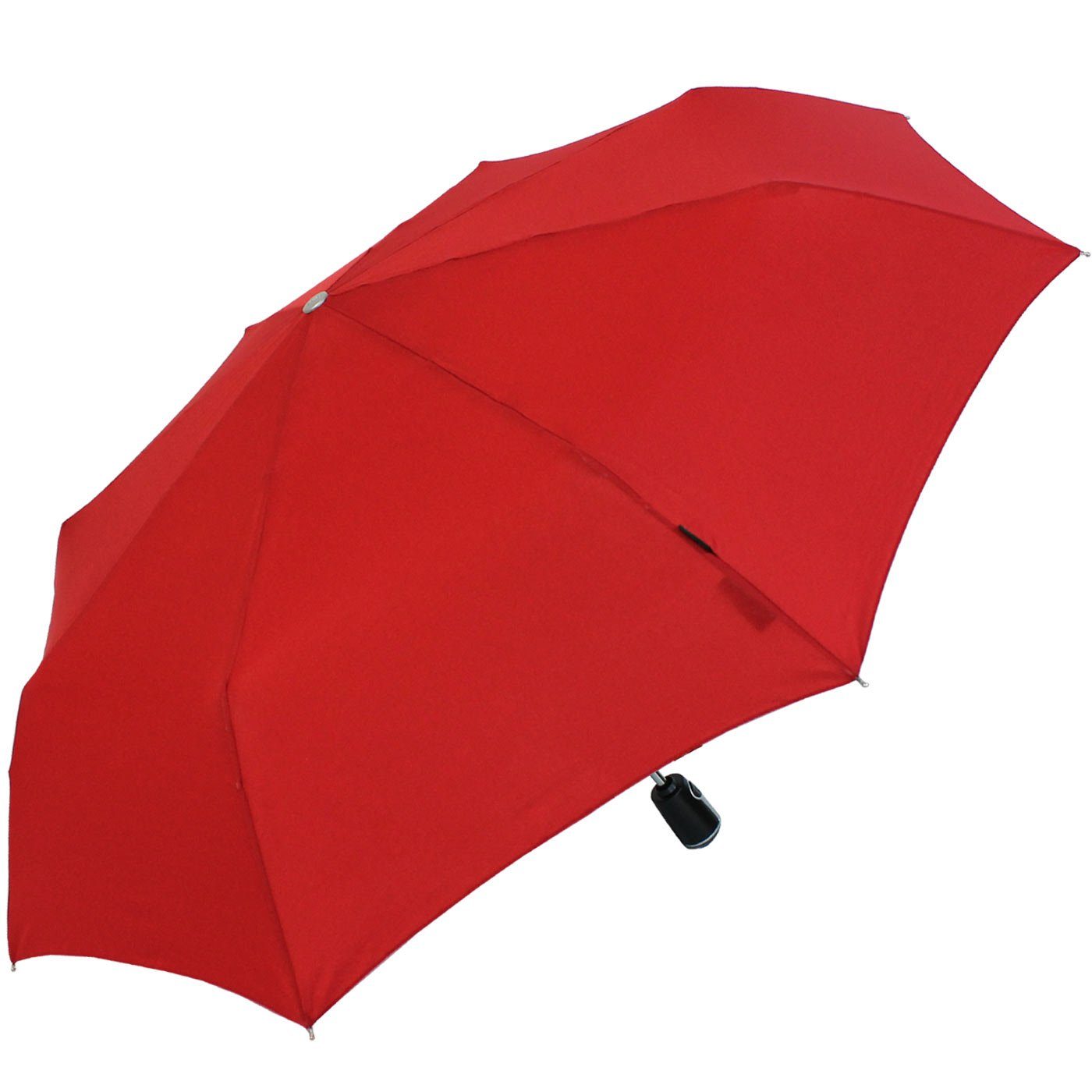 Begleiter mit Taschenregenschirm stabile Knirps® große, Auf-Zu-Automatik, der rot Large Duomatic