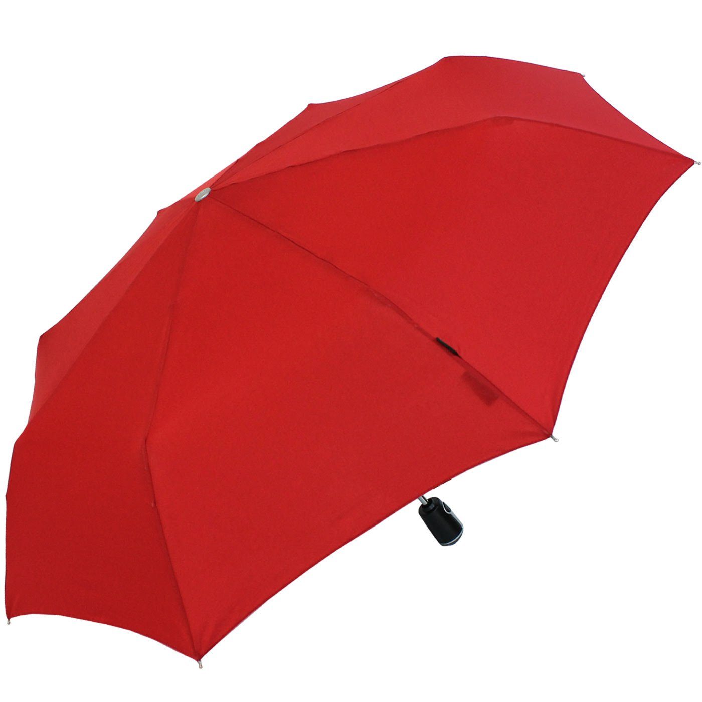 Knirps® Taschenregenschirm Large Duomatic Begleiter mit der Auf-Zu-Automatik, große, stabile rot