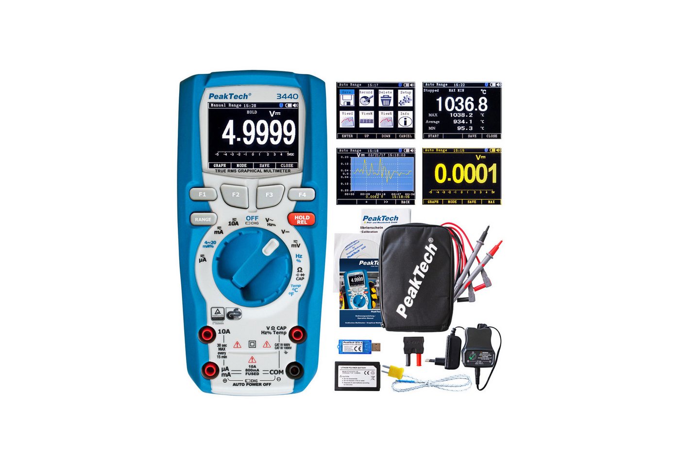 Thumbnail - PeakTech Strommessgerät PEAKTECH Grafisches Multimeter, P 3440, 1000 V