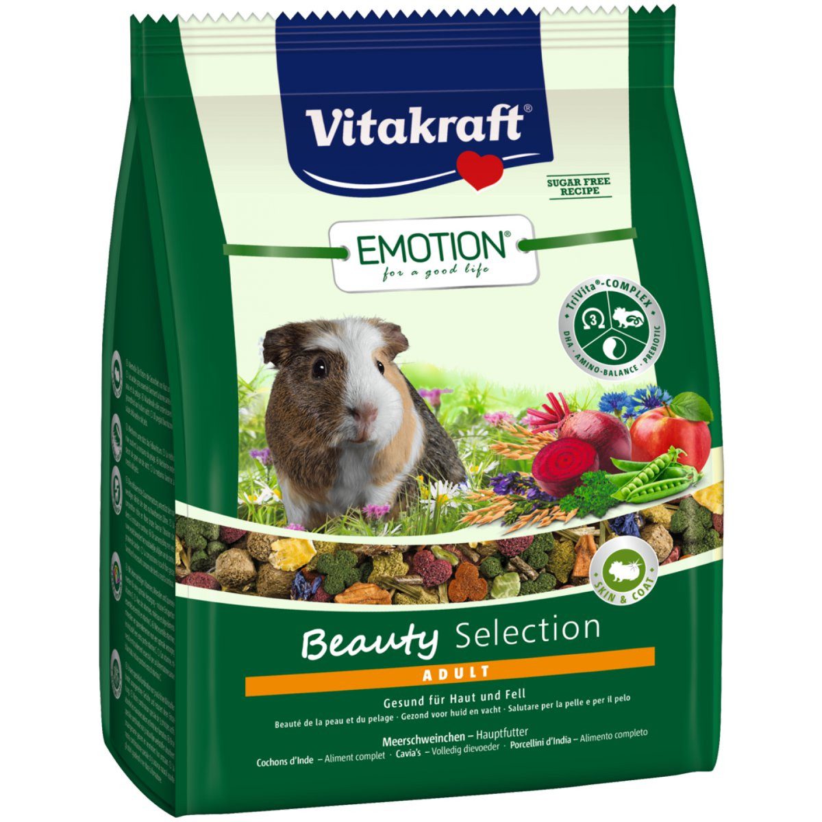 Vitakraft Emotion Beauty Adult, Meerschweinchenfutter, 1,5kg