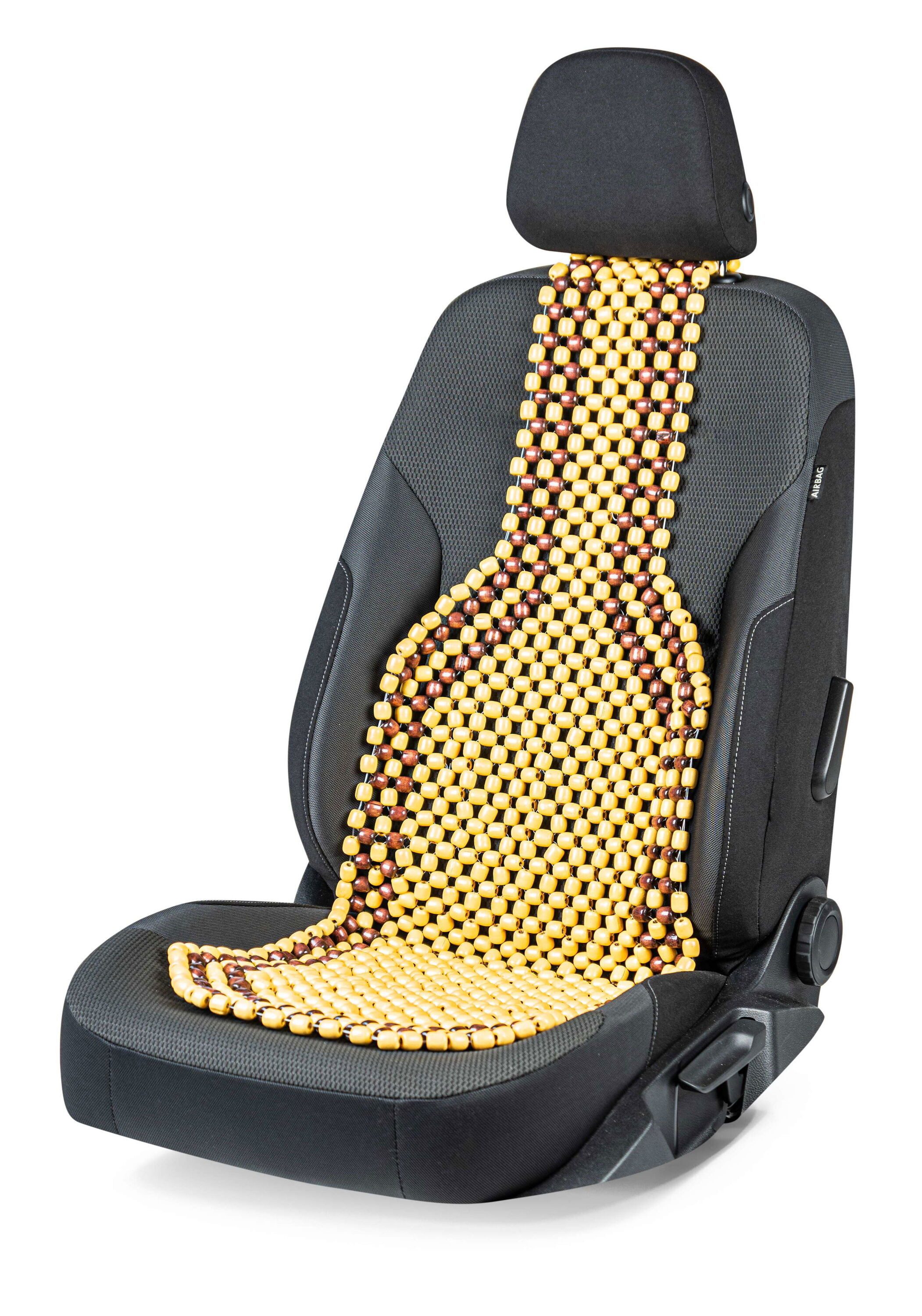 CarComfort Autositzauflage Sitzaufleger Holzperle Classic, 1 Stück, 1-tlg.