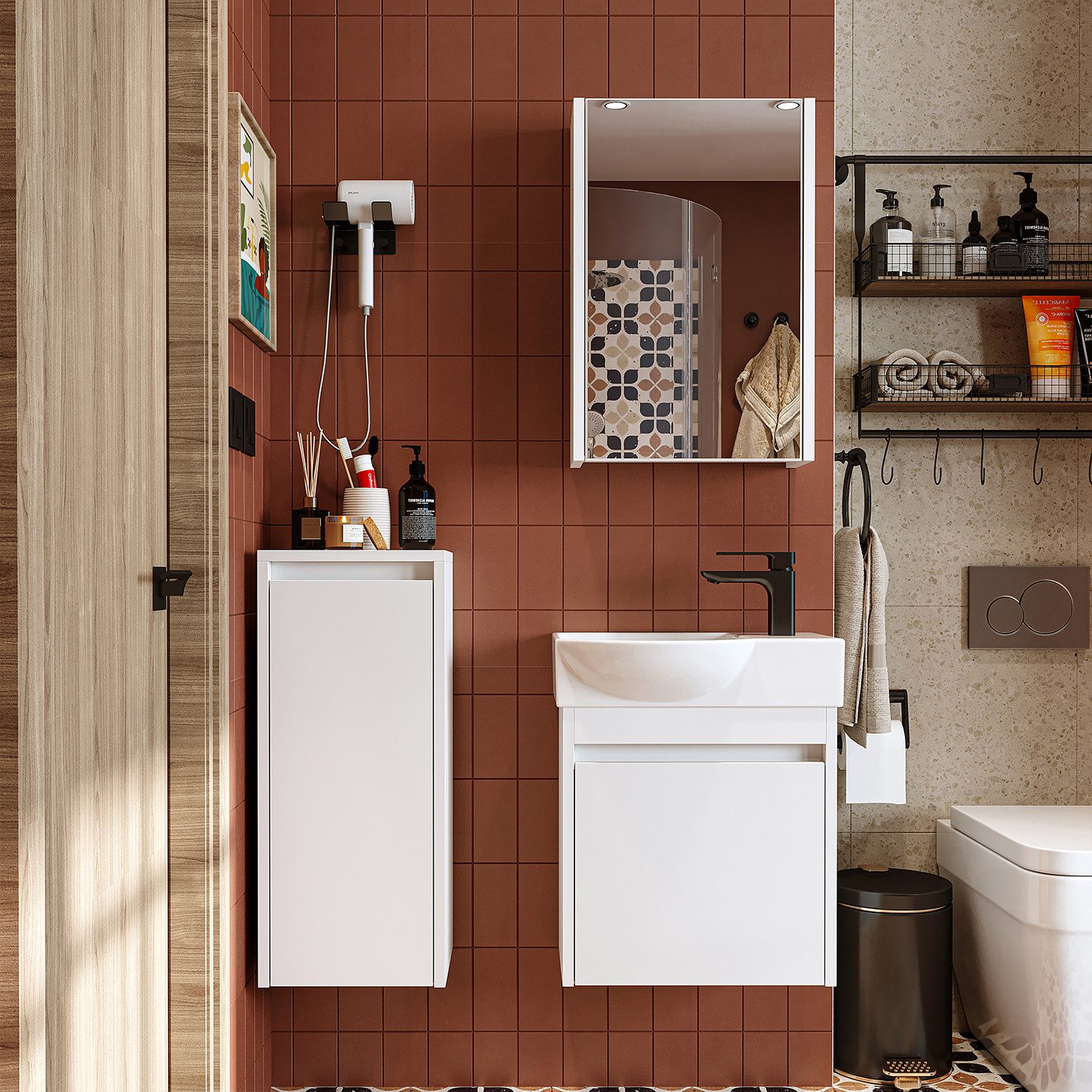 Roomart Badmöbel-Set LEO, (Badmöbelset Unterschrank mit günstig online kaufen