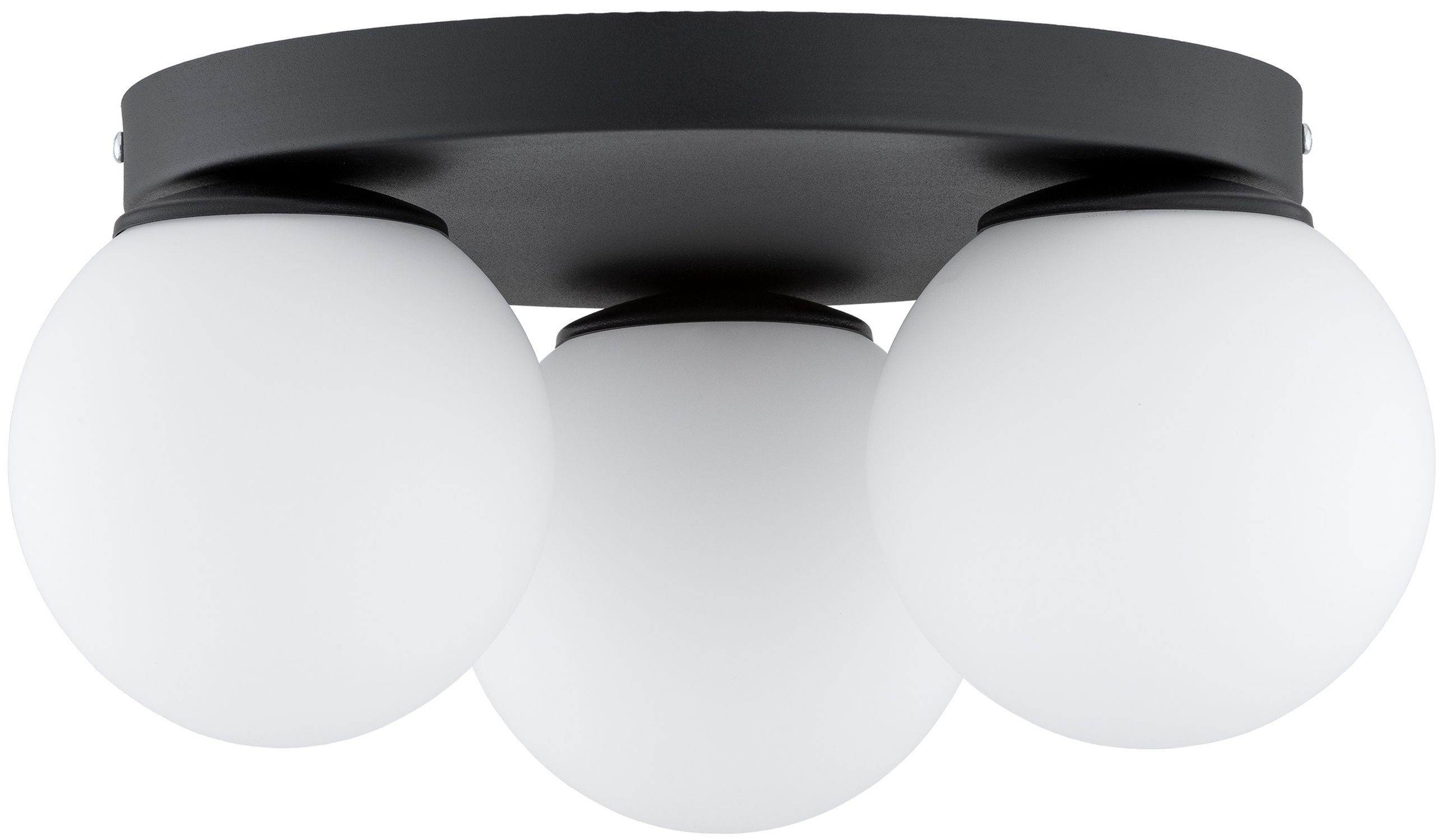 Licht-Erlebnisse Deckenleuchte ELIO, ohne Leuchtmittel, E27 30 cm breit 3-flammig Kugelschirm Modern