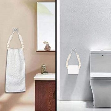 Lubgitsr Toilettenpapierhalter Toilettenpapierhalter, Handtuchhalter, Matt ohne Bohren Vintage (1-St)