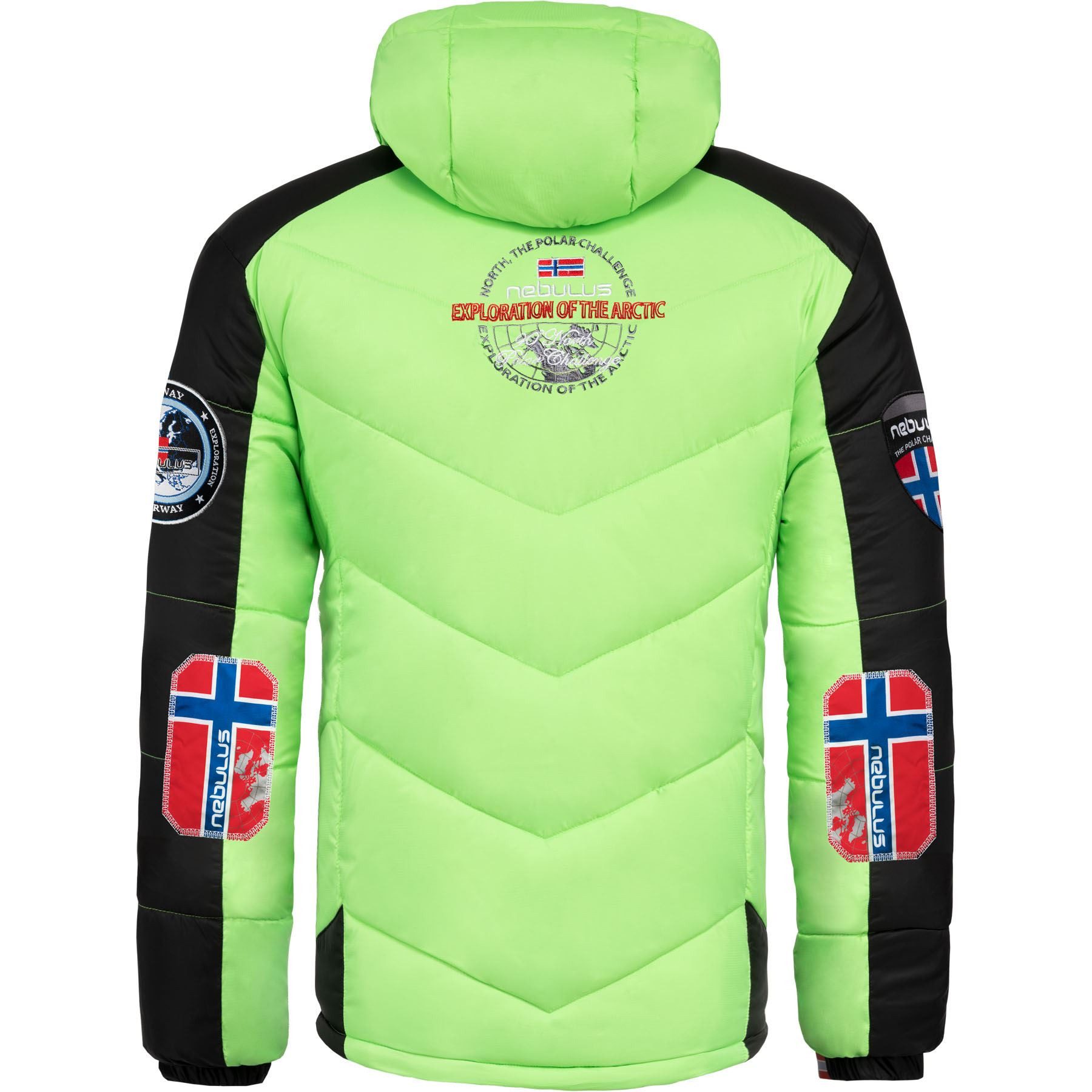 Nebulus Skijacke FORCE, P4966 - Herren, schwarz-lime, L