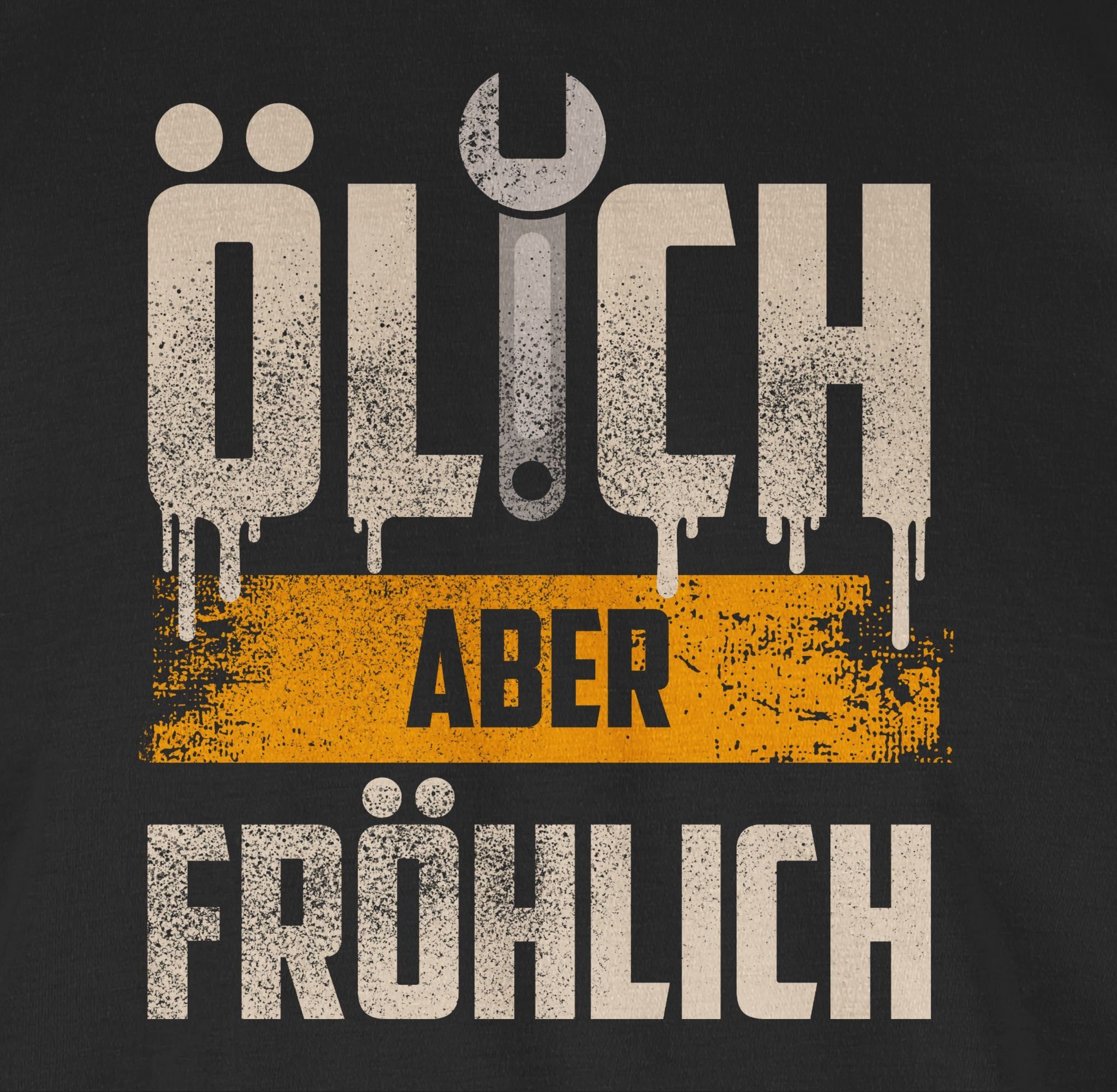 Ölich T-Shirt 01 fröhlich Schwarz Shirtracer aber Geschenke Handwerker
