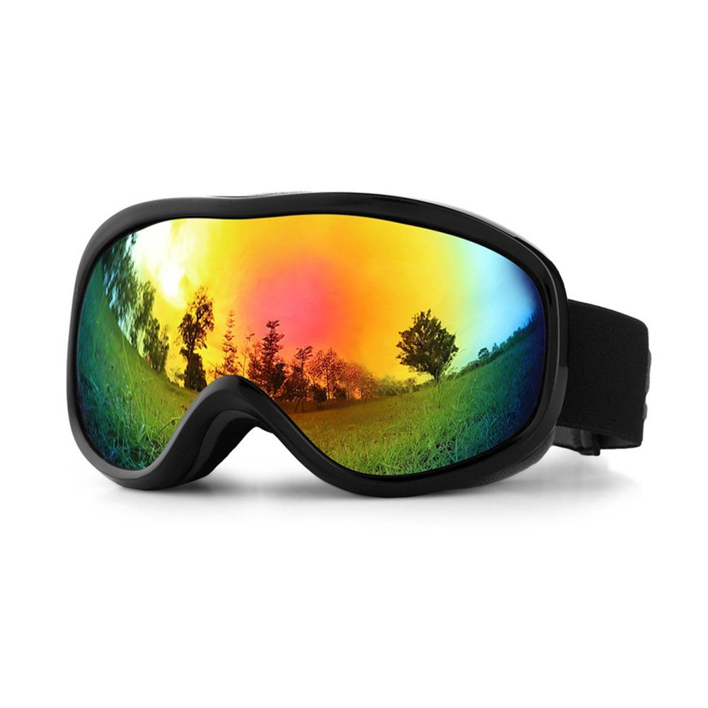 Skien UV-Schutz Rot Skibrille Skibrille,Snowboardbrille,Anti-Beschlag Anti-Rutsch