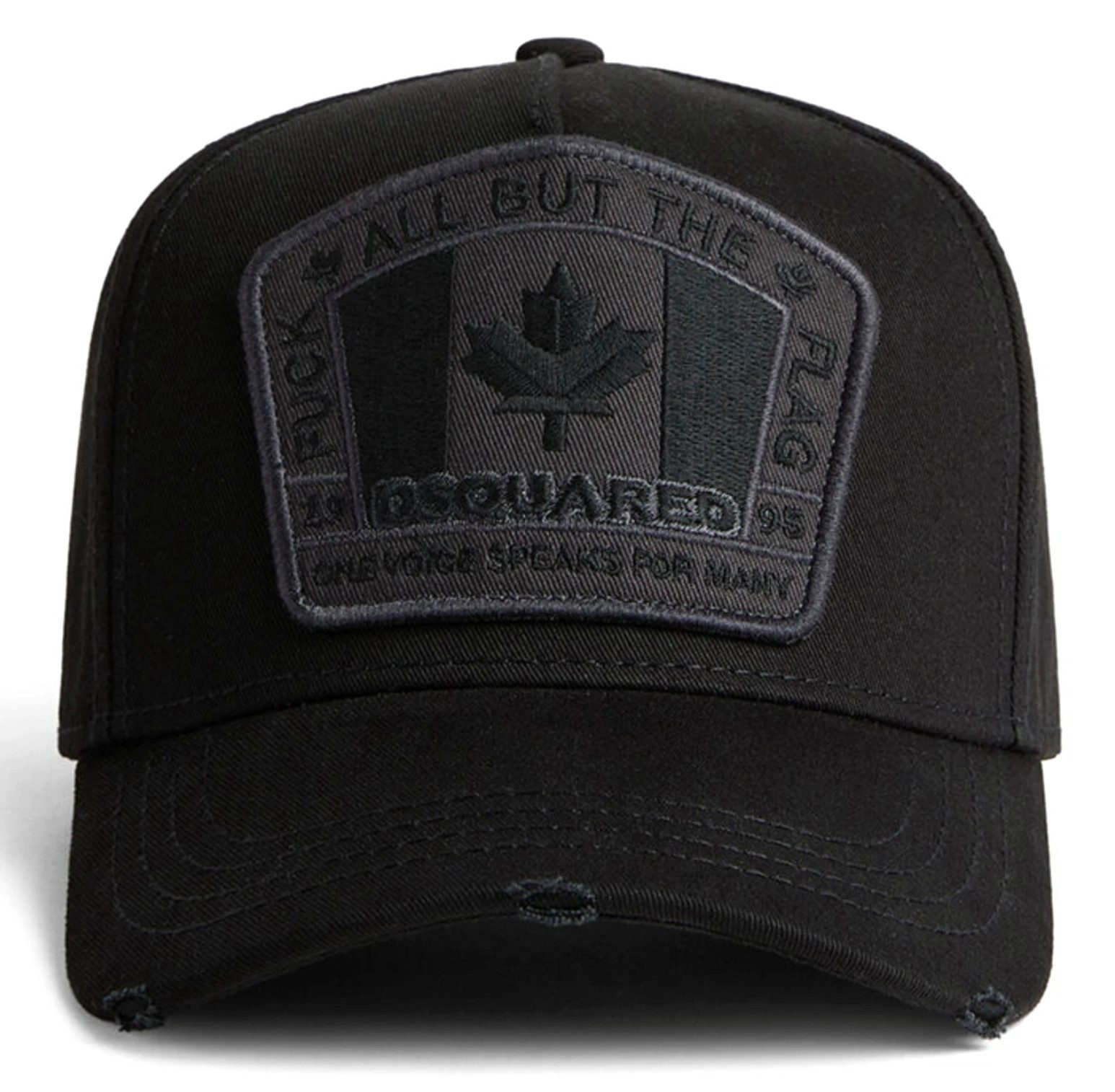 Dsquared2 Baseball Cap F*ck Flag Basecap Cap Logo Icon Mütze Basebalkappe Destroyed-Details für einen trendigen Look