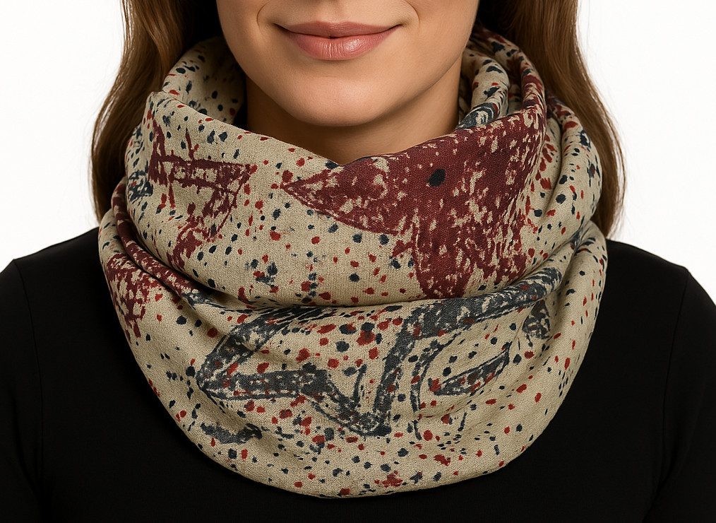 LOREZA Halstuch Damen Loopschal Schal Halstuch Tuch günstig online kaufen