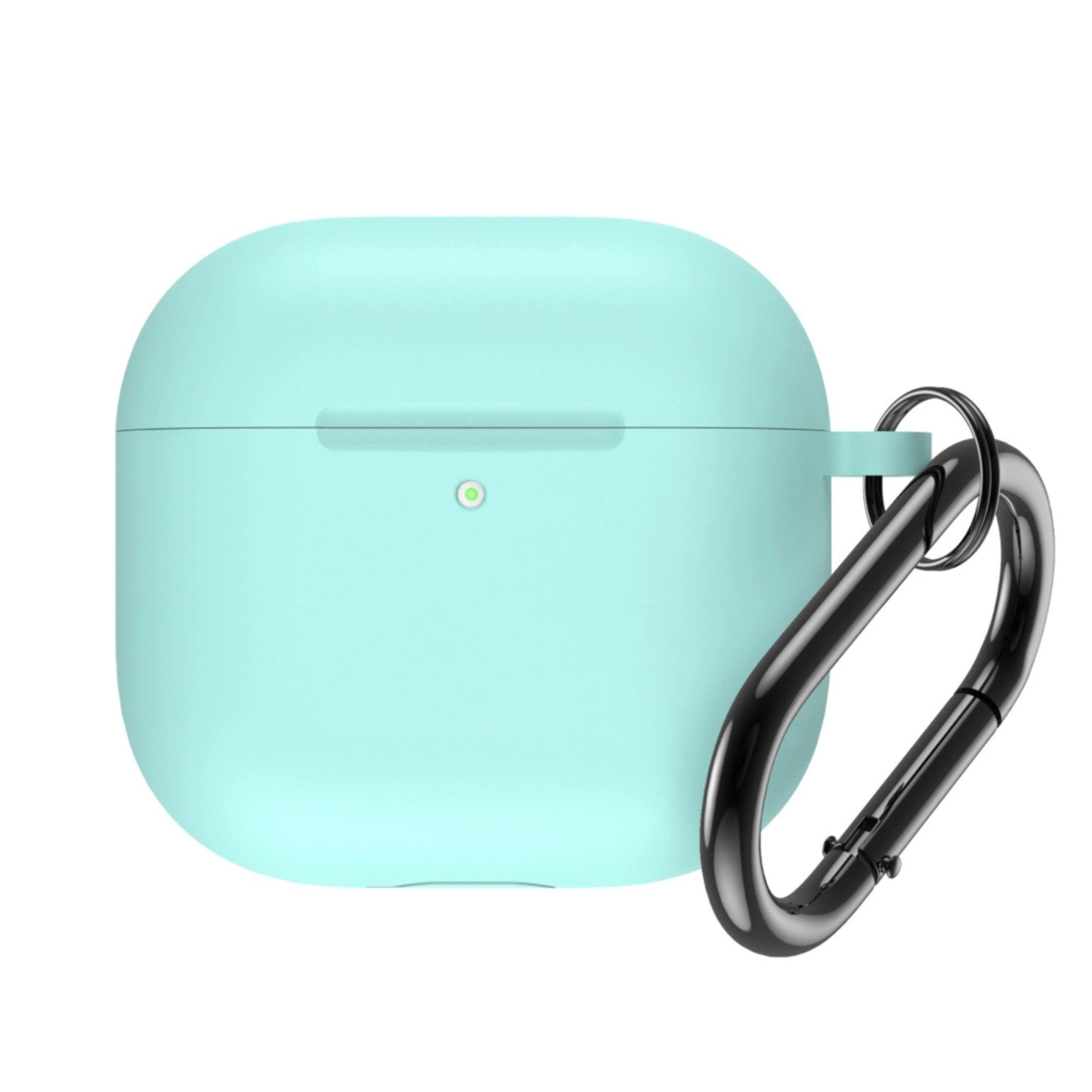 COFI 1453 Kopfhörer-Schutzhülle Silikonhülle kompatibel mit Airpods 4 mit Karabinerhaken