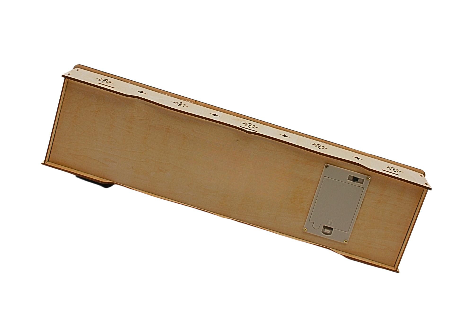 Dekohelden24 LED Schwibbogen LED Holz Schwibbogen, Lichterbogen, Schwippbog günstig online kaufen