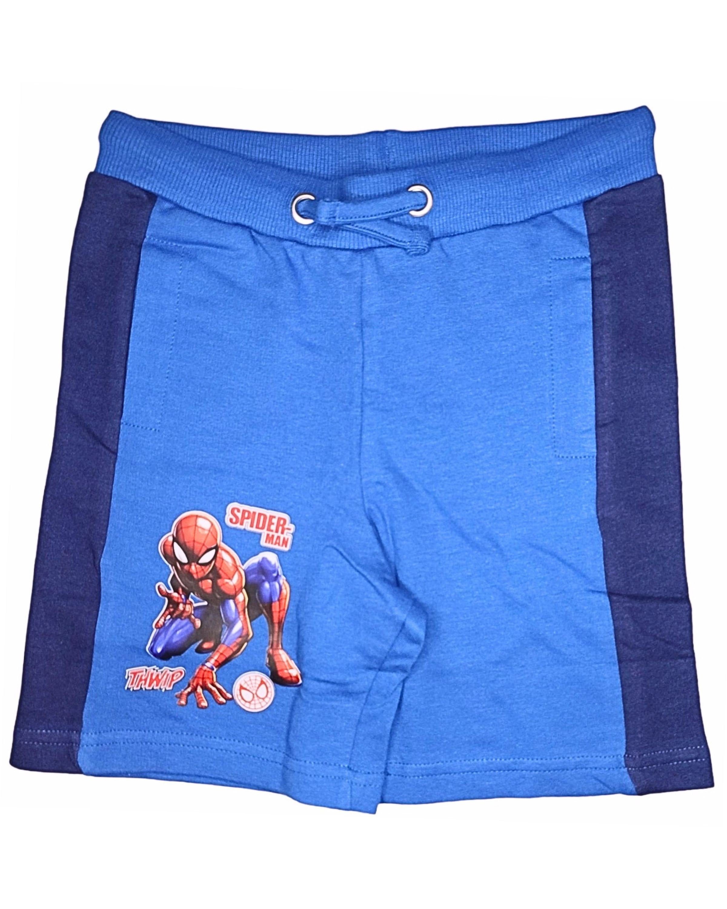 Spiderman Shorts Marvel Jungen kurze Hose aus Baumwolle Gr. 98 - 128 cm | Sportshorts