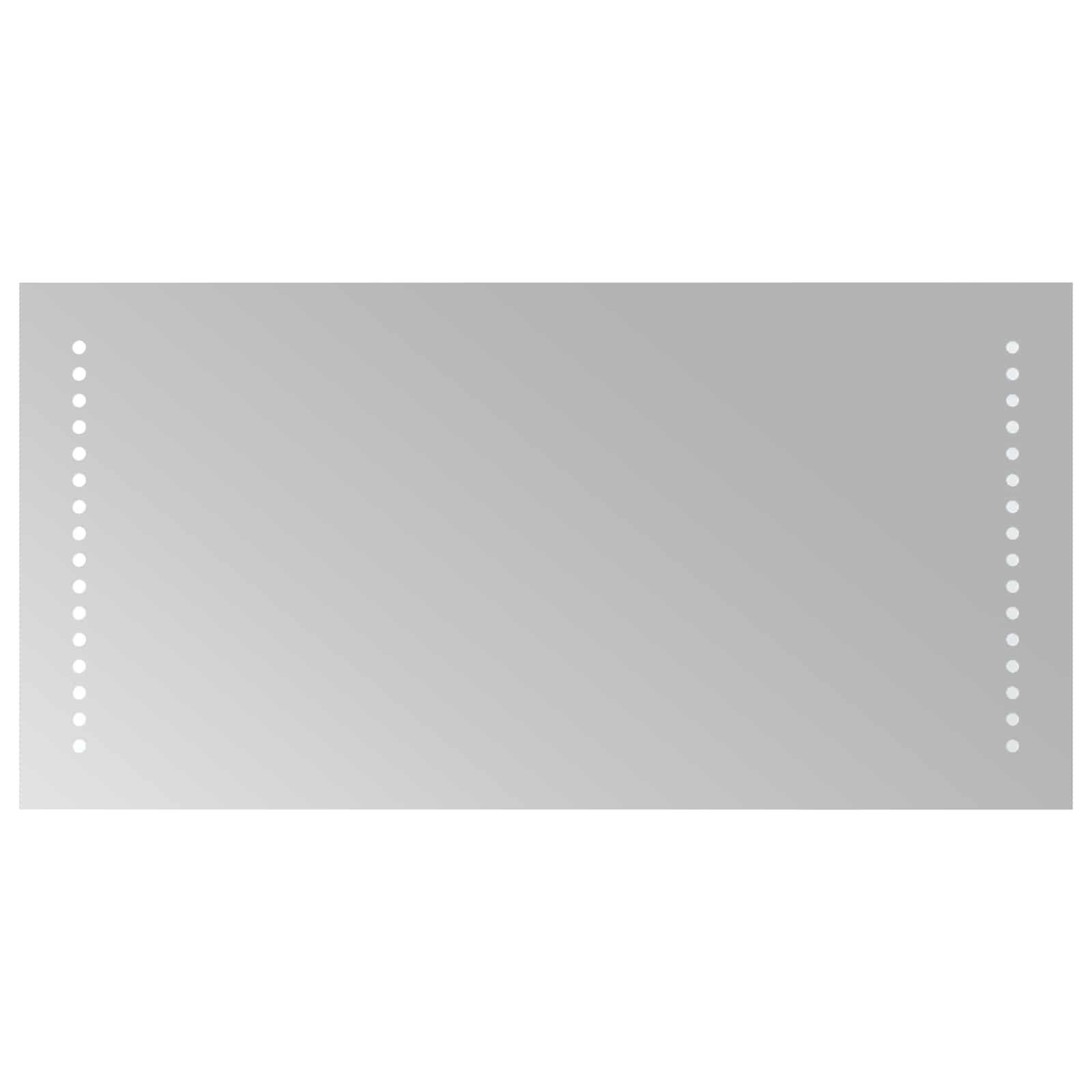 vidaXL Spiegel LED-Badezimmerspiegel Transparent 60 x 30 cm Gehärtetes Glas (1-St)