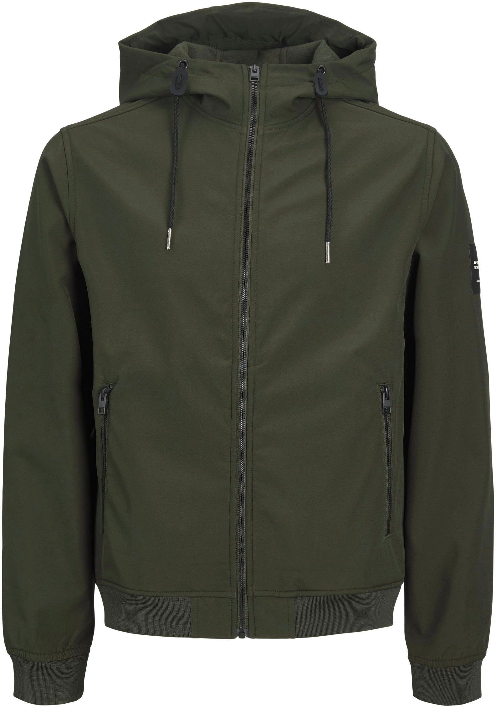 Jack & Jones PlusSize Softshelljacke NOOS PLS JJEBASIC HOOD SOFTSHELL rosin