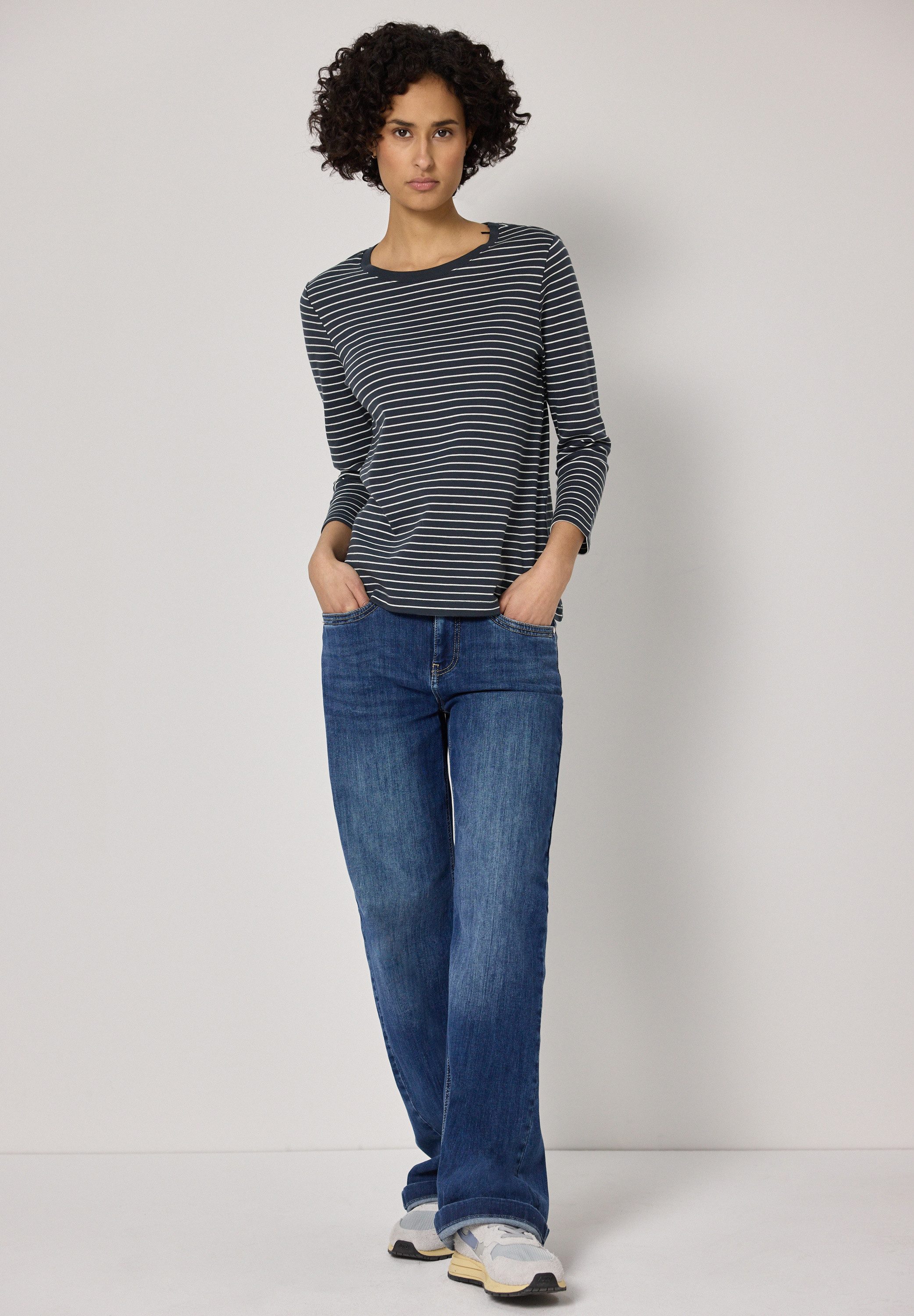 STREET ONE 3/4-Arm-Shirt mit 3/4 Ärmeln