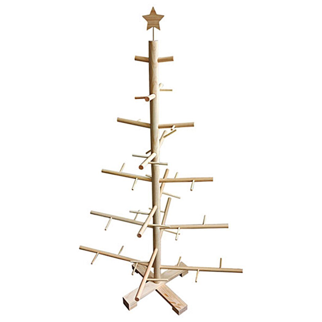 AVANTEX boho living® Echter nachhaltiger Tannenbaumspitze Kiefernholz, inkl. massives Stern Weihnachtsbaum, Weihnachtsbaum als Pine-XMAS