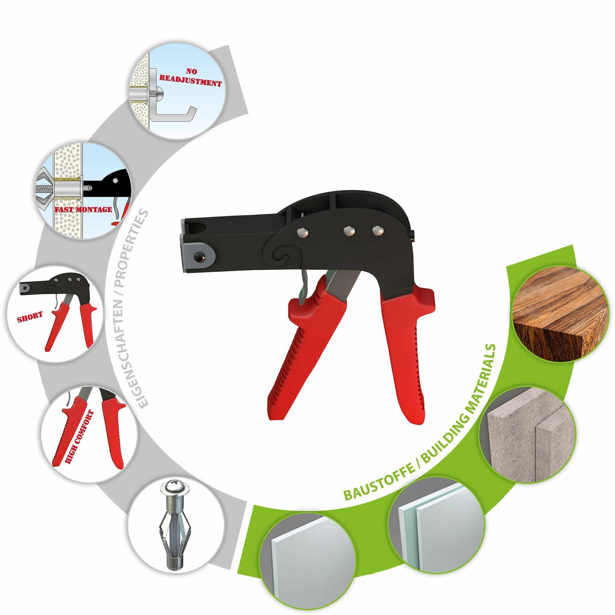 TOX-DÜBEL-TECHNIK Universaldübel, (1-tlg), Metall-Hohlraumdübel Acrobat