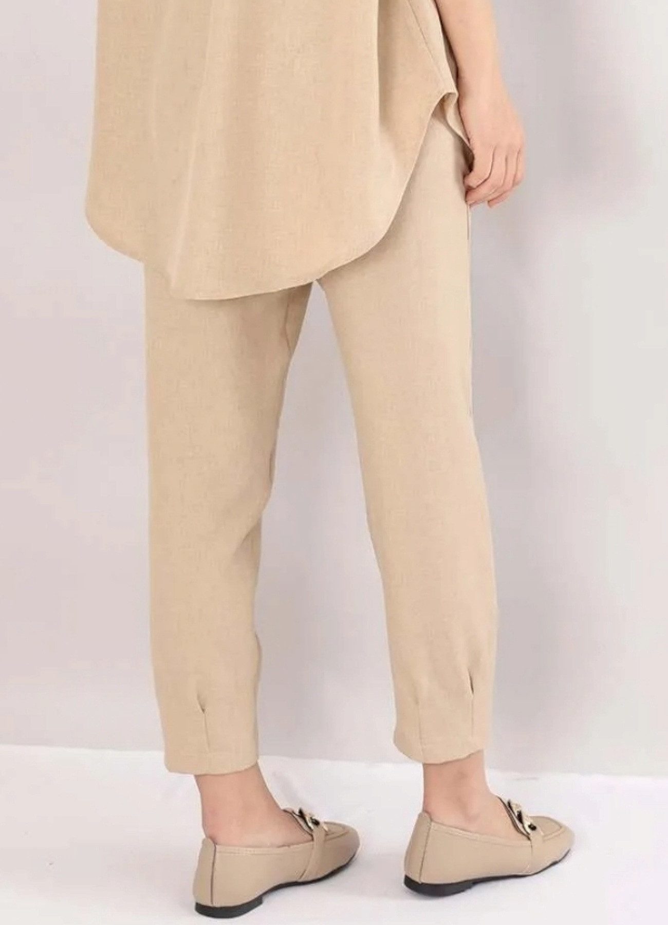 fashionshowcase Schlupfhose Schlupfhose Damen Hose Leinenoptik günstig online kaufen