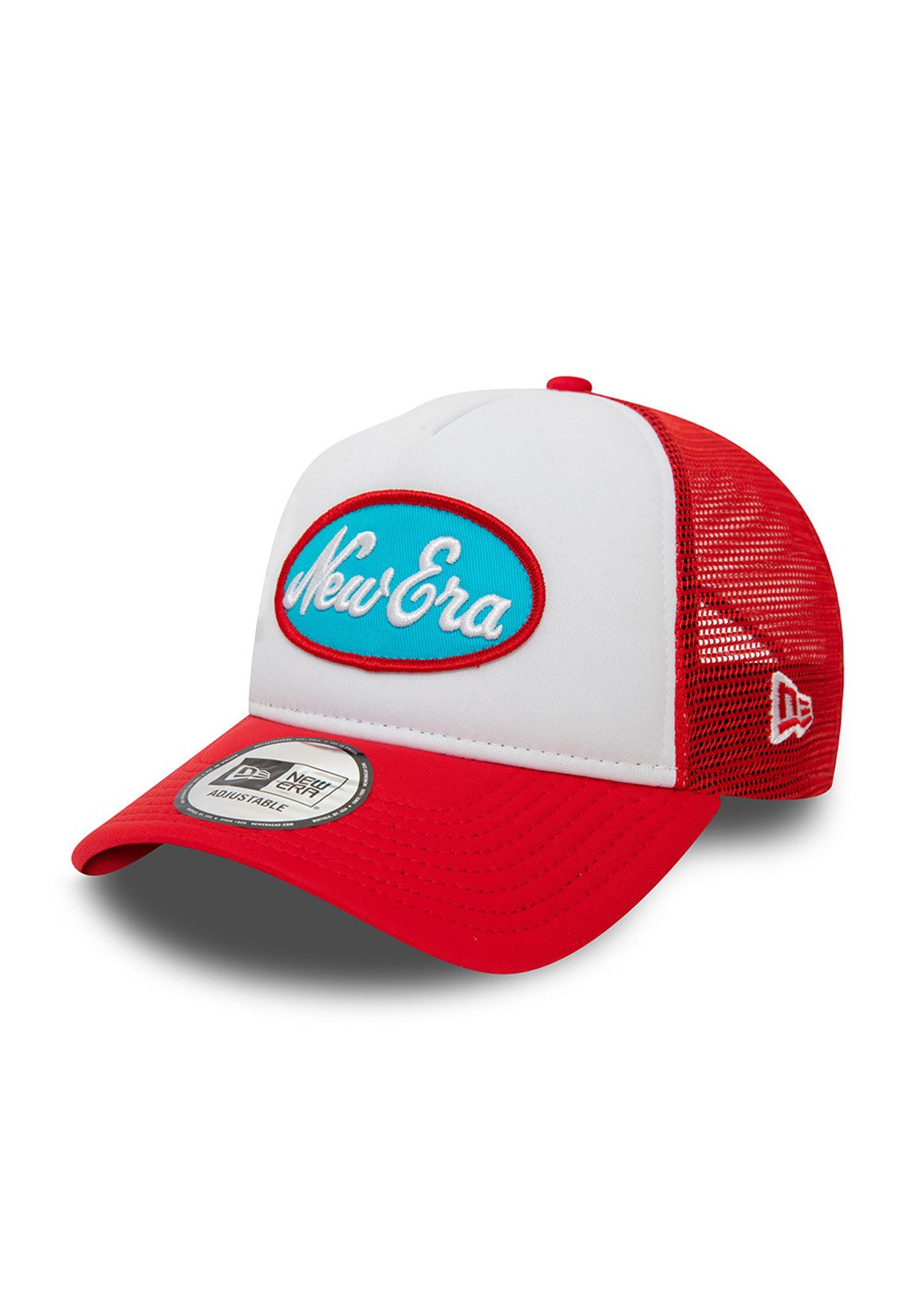 New Era Trucker Cap New Era Kids Chyt Oval Trucker Adjustable Cap NE LOGO Rot Weiß