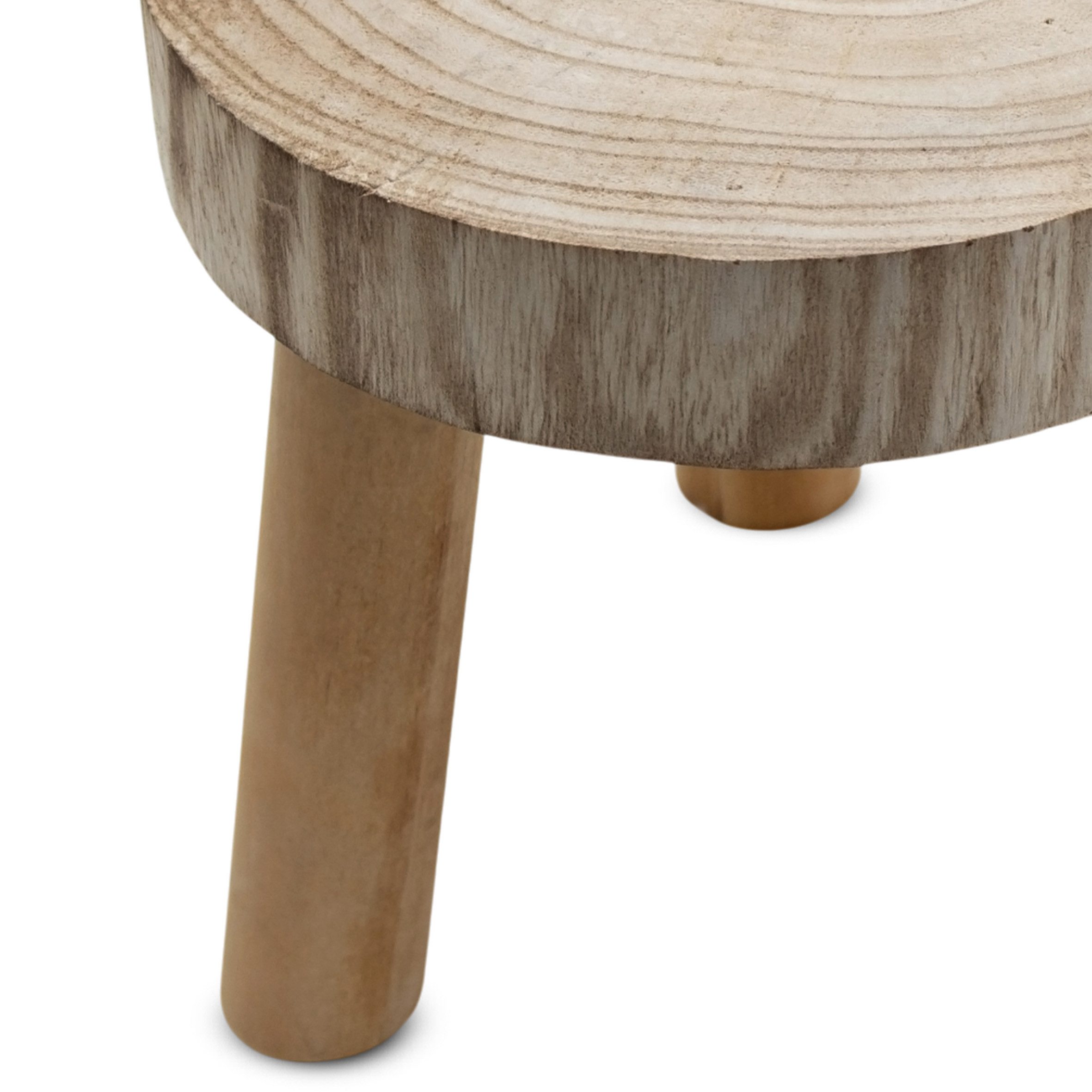 Spetebo Blumenhocker Baumscheibe rund natur - 22 x 20 cm (Anzahl, 1 St., Stück), stabiler Stand auf 3 Beinen
