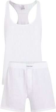 Calvin Klein Underwear Pyjama SLEEVELESS SHORT SET (Set, 2 tlg) mit Markenlabel auf Bund