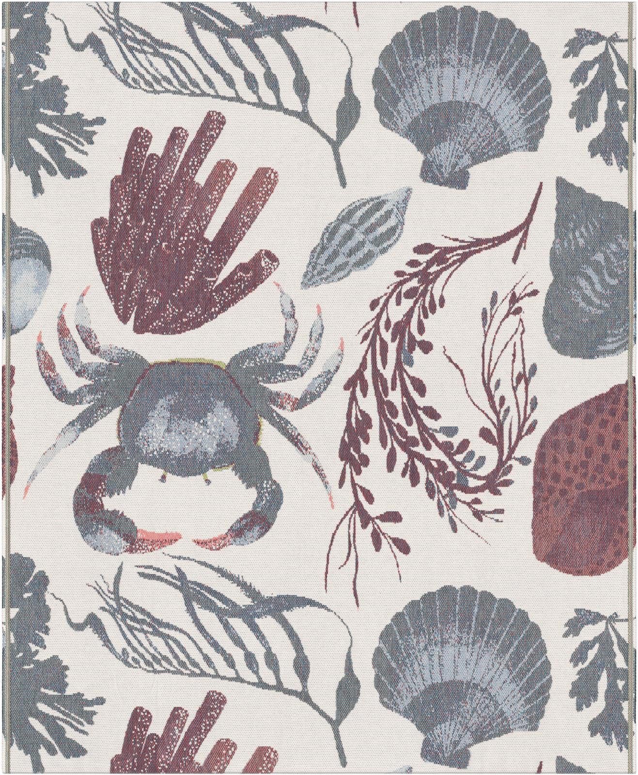 Plaid Plaid Ocean 140x170 cm, EKELUND MASTER WEAVERS 1692, Pixel gewebt (6-farbig)