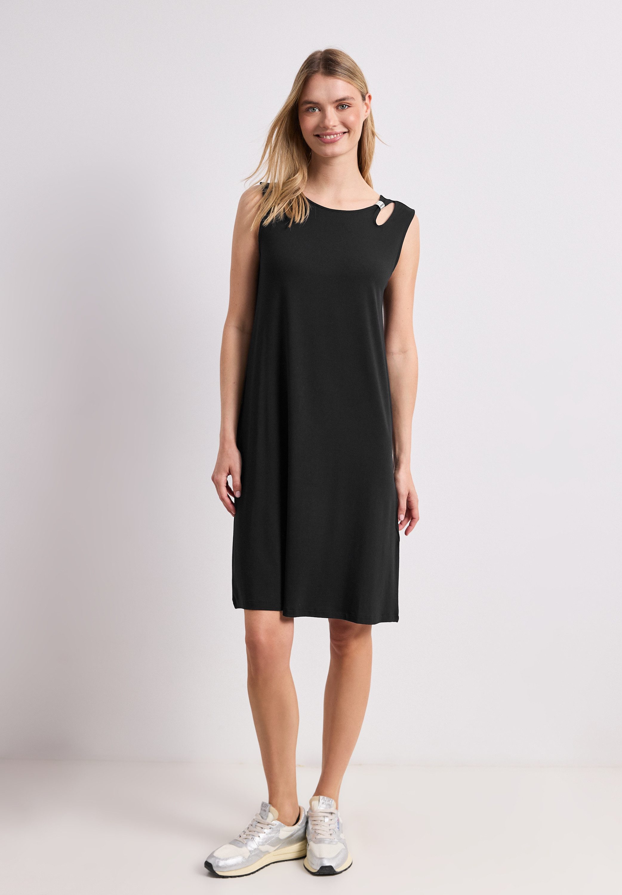 STREET ONE Midikleid mit Rundhalsausschnitt