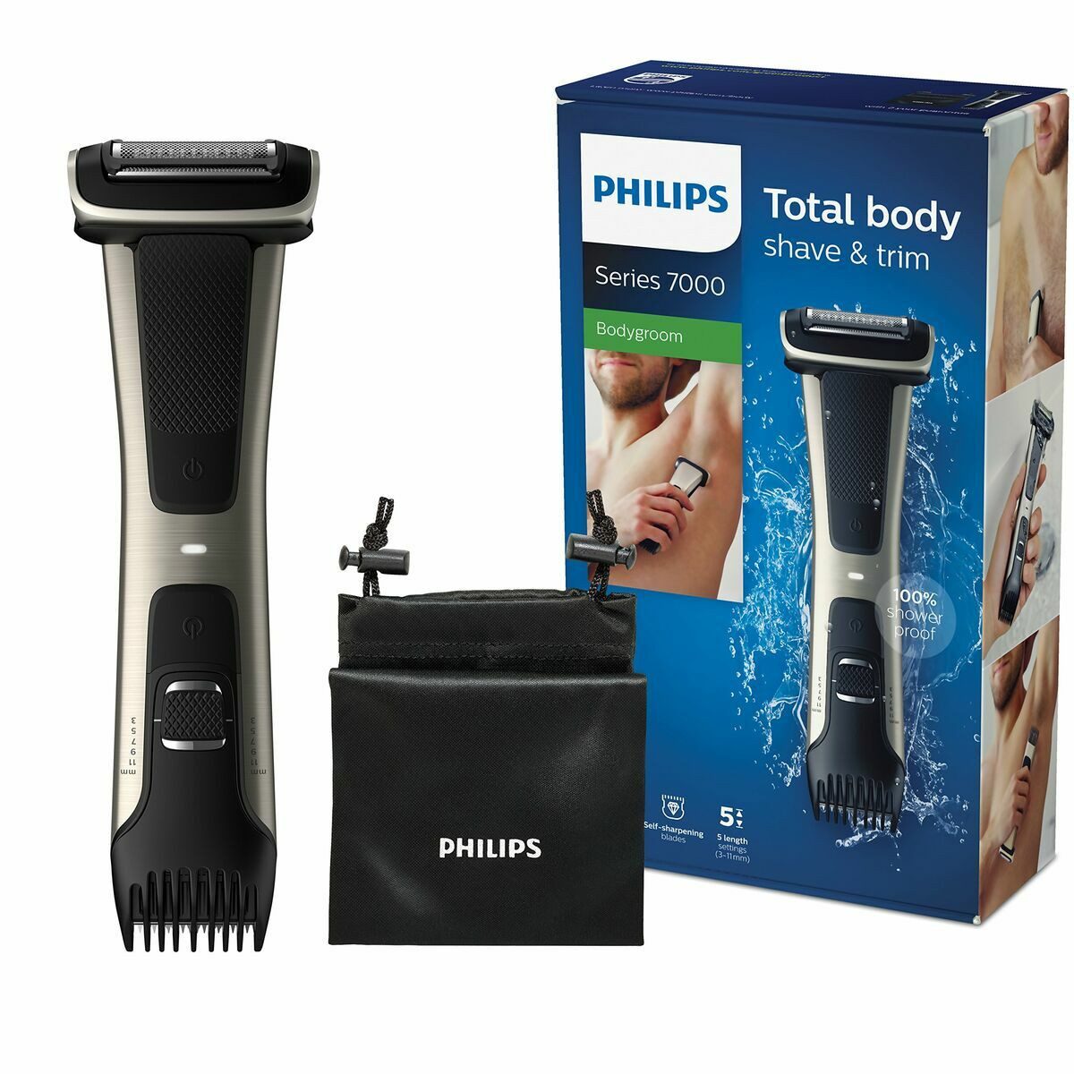 Philips Haarschneider Philips Rasierer BG702515 Schwarz