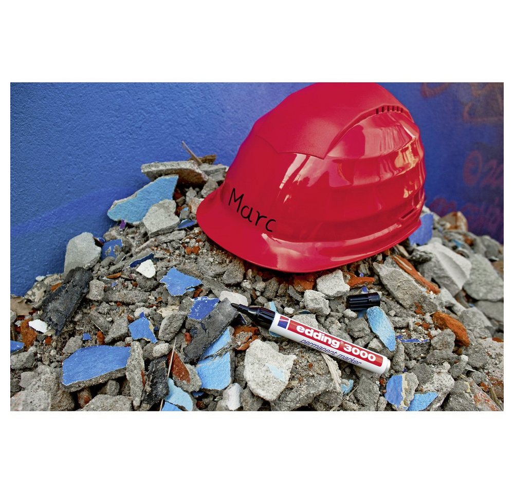 Thumbnail - edding Permanentmarker Edding 3000 4-3000-999 Permanentmarker Schwarz, Rot, Dunkelblau, Dunke