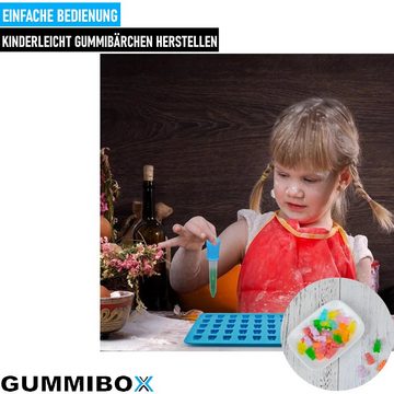 MAVURA Schokoladenform GUMMIBOX Gummibärchenform Schokolade Kinder Eiswürfel, Pralinenform Gießform Fruchtgummi Fondant