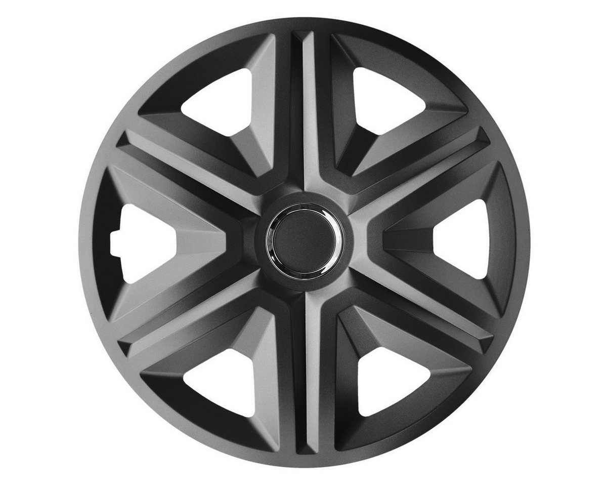 NRM Radkappe FAST 16 Zoll in Graphite, 16 in Zoll, (4-St) Radzierblenden für Stahlfelgen Radkappen Satz 4er Set 16"