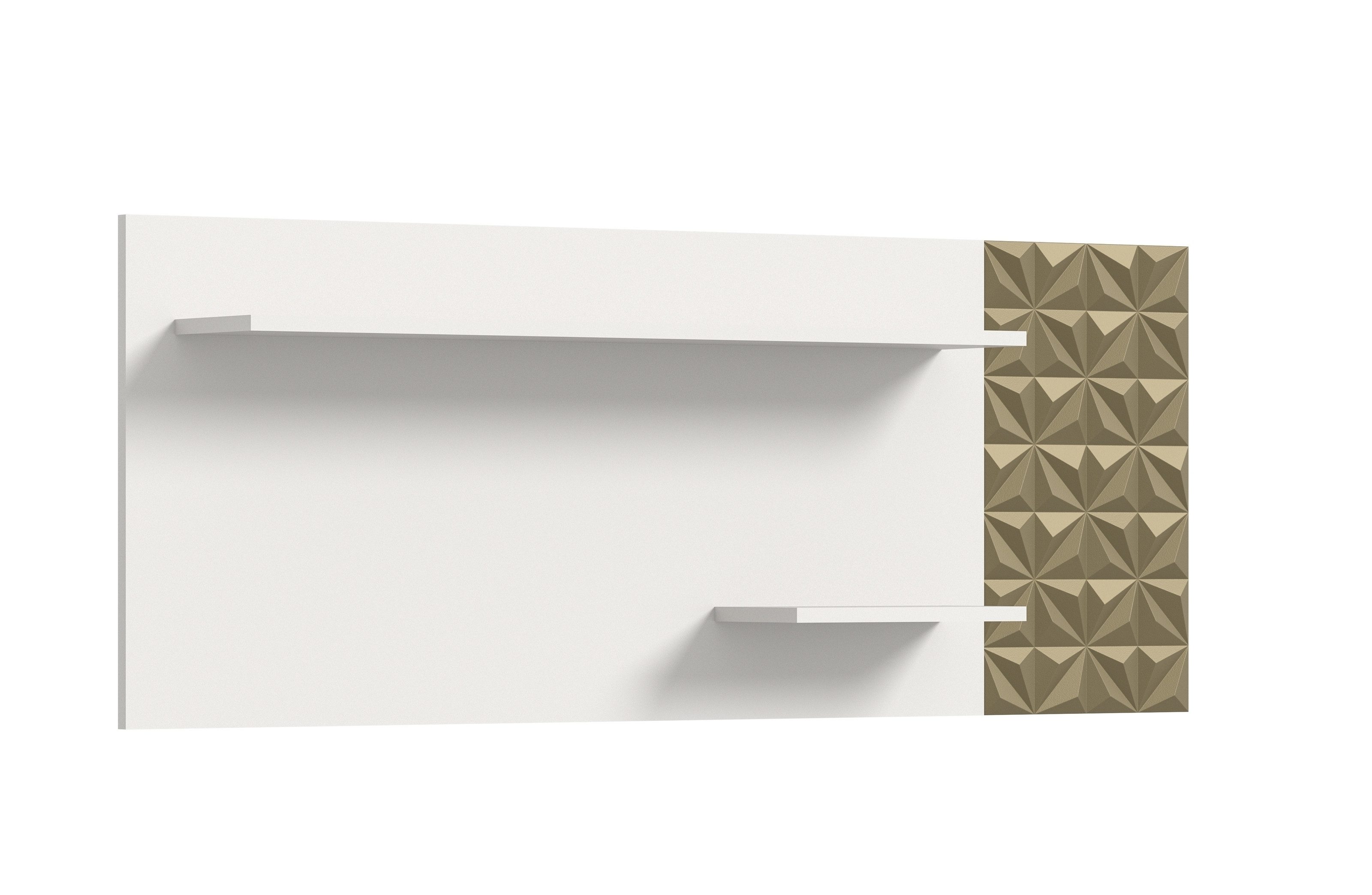 Wandboard in Weiß - 140x53x17cm (BxHxT)