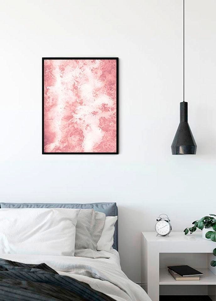 Komar Poster Pink Bubbles, Abstrakt (1 St), Kinderzimmer, Schlafzimmer,  Wohnzimmer