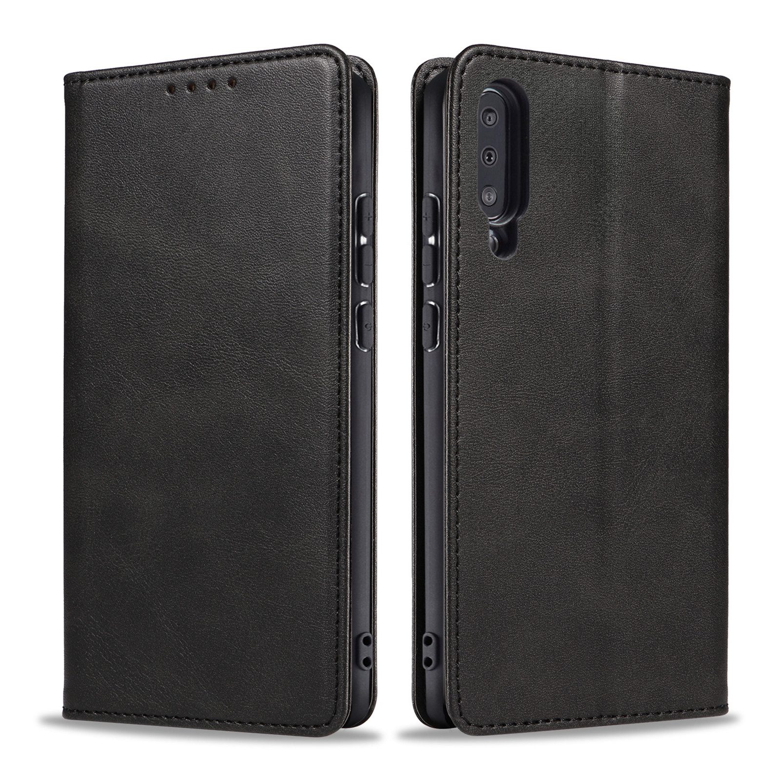 Tec-Expert Handyhülle Tasche Hülle für Samsung Galaxy A50 6.4 Zoll, 6.4", Cover Klapphülle Case mit Kartenfach Fliphülle aufstellbar