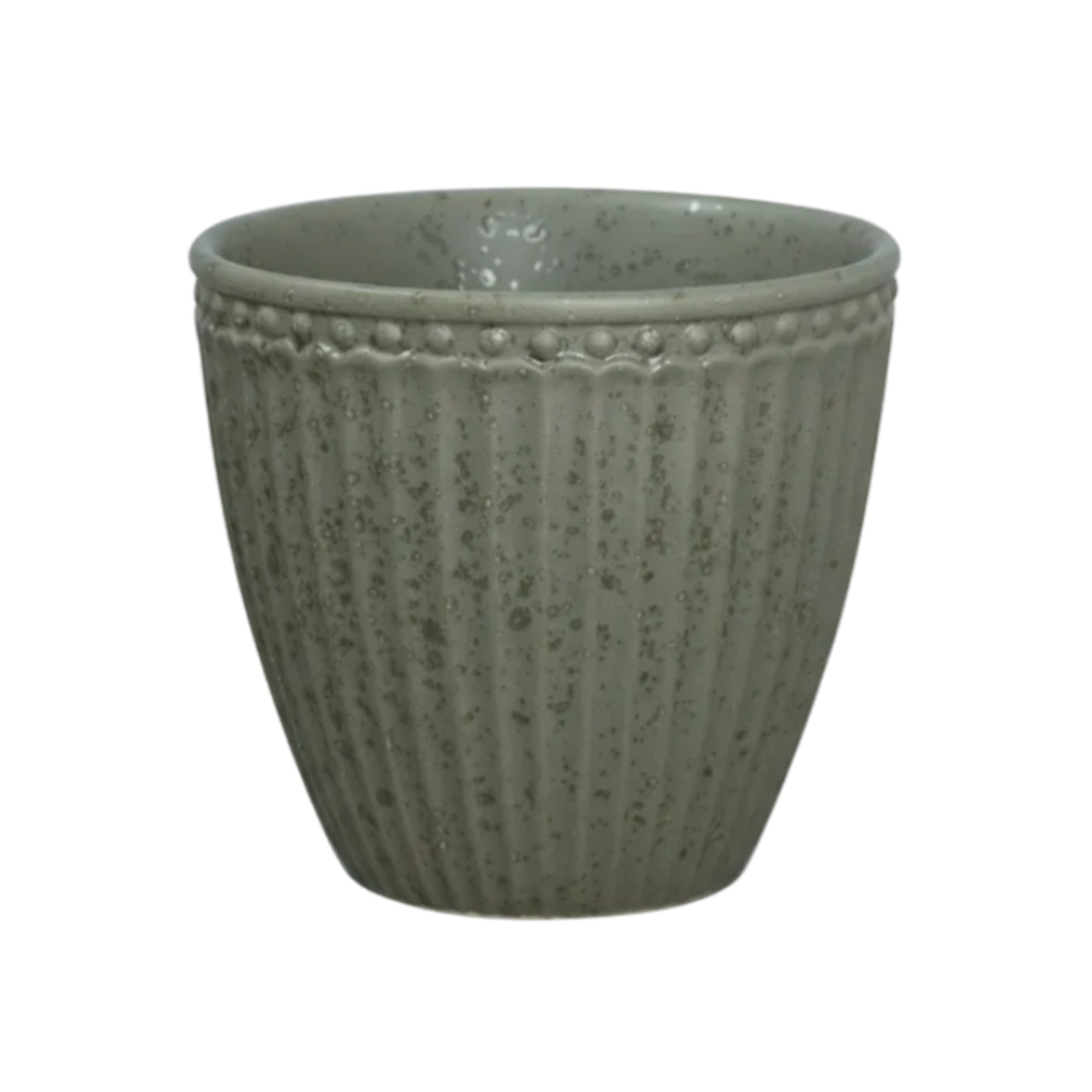 Greengate Becher GreenGate Latte Becher Alice Olivgrün