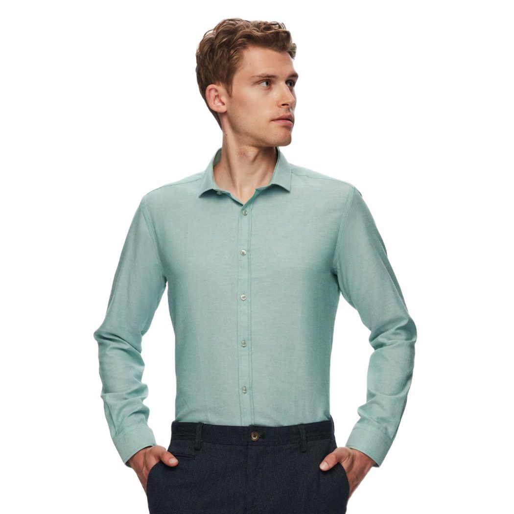 D'S DAMAT Langarmhemd Twn Slim Fit günstig online kaufen