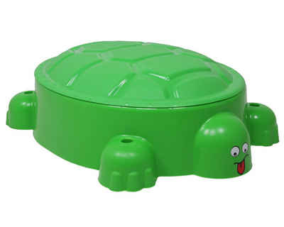 ONDIS24 Sandkasten Planschbecken Schildkröte, multifunktional, leicht, für Kinder ab 18 Monaten