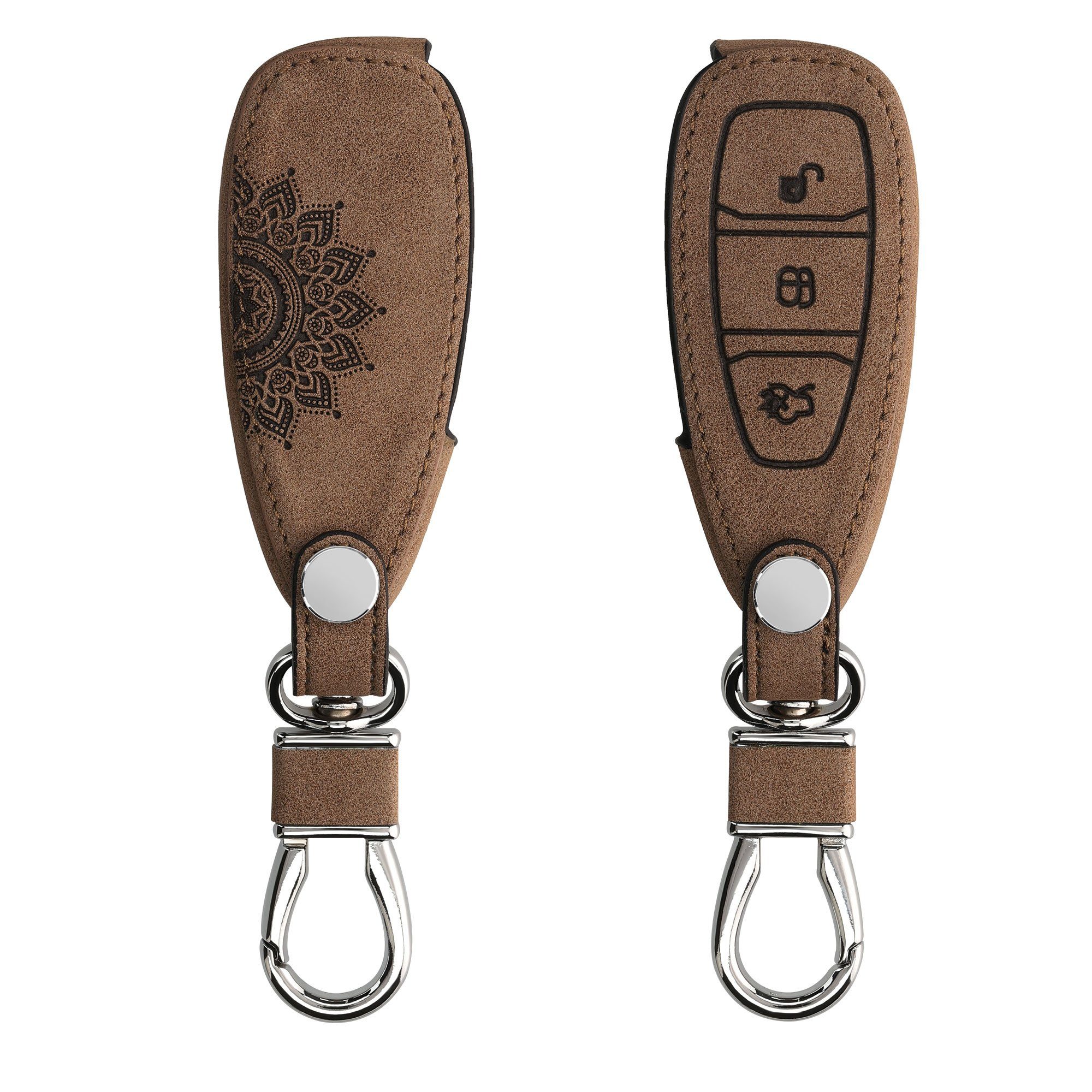 kwmobile Schlüsseltasche Autoschlüssel Hülle für Ford, Kunstleder  Schutzhülle Schlüsselhülle Cover - Schlüssel Case