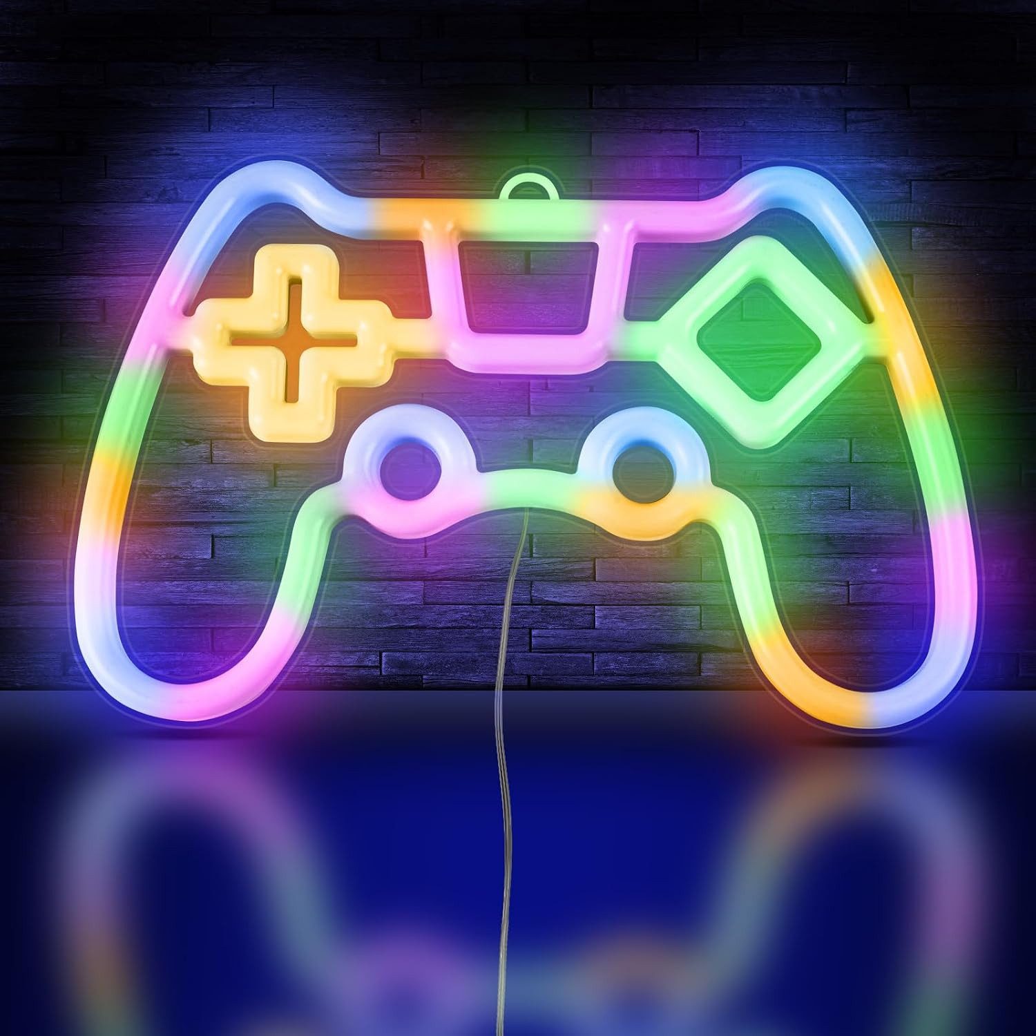 FELIXLEO LED Dekolicht Gamer LED Neonlicht Gaming Schild USB Batterie Nicht Dimmbar